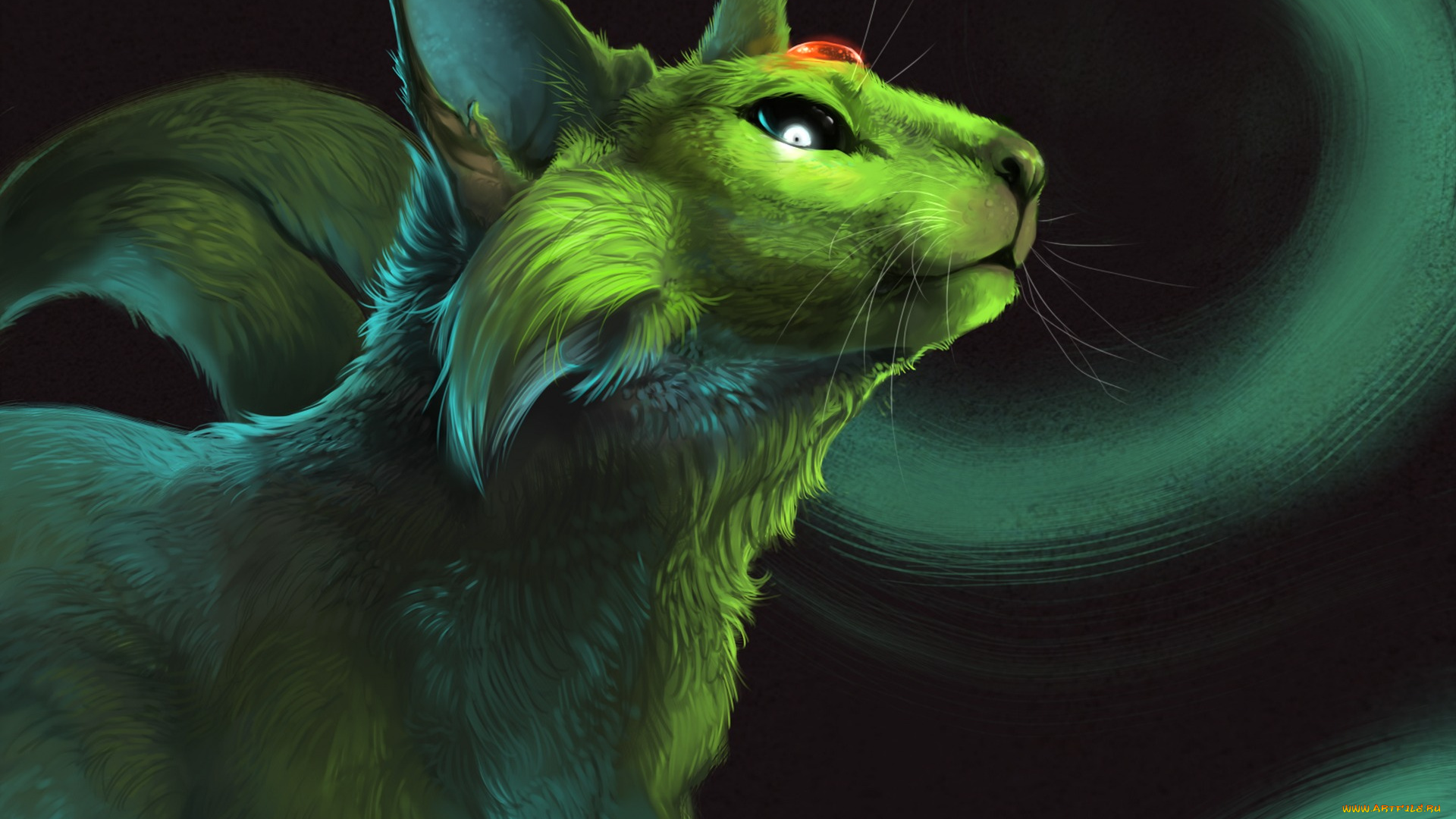 аниме, pokemon, арт, rajewel, животное, espeon