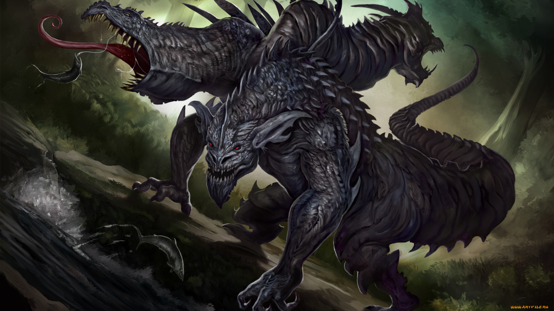 фэнтези, существа, монстр, чудовище, существо, бестия