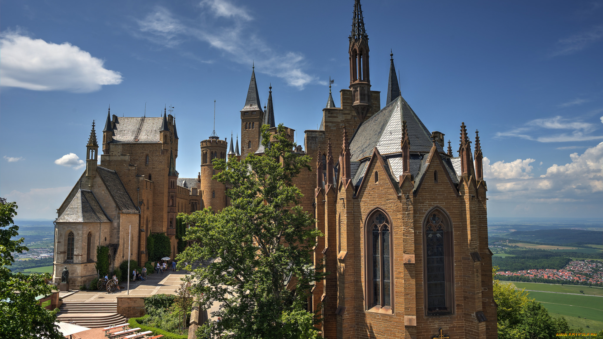 hohenzollern, castle, города, замки, германии, замок