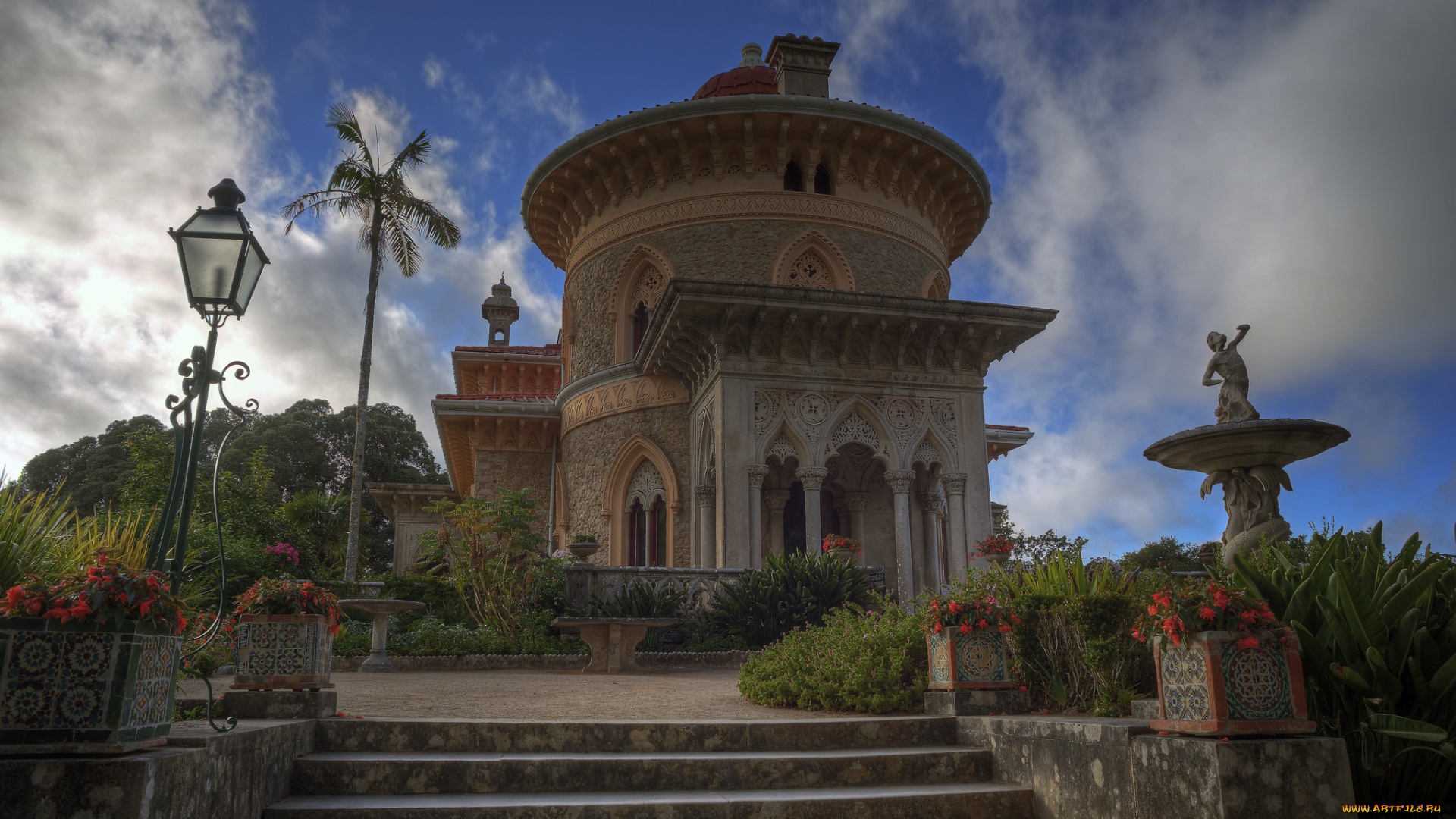 monserrate, palace, at, sintra, , portugal, города, -, дворцы, , замки, , крепости, дворец