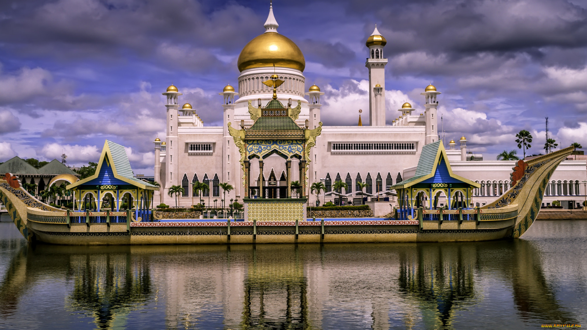 sultan, bolkiah, mahligai, barge, корабли, другое, мечеть, судно