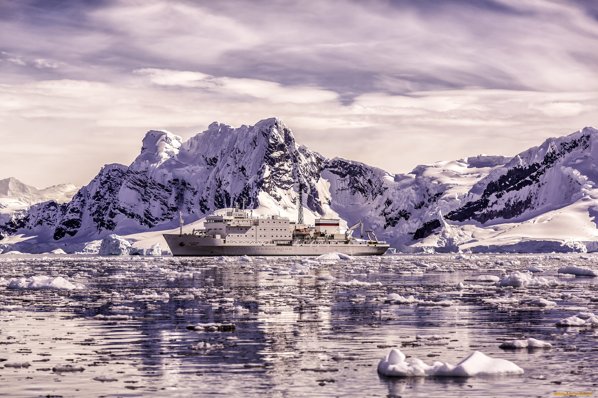 академик, иоффе, корабли, другое, судно, исследовательское, торосы