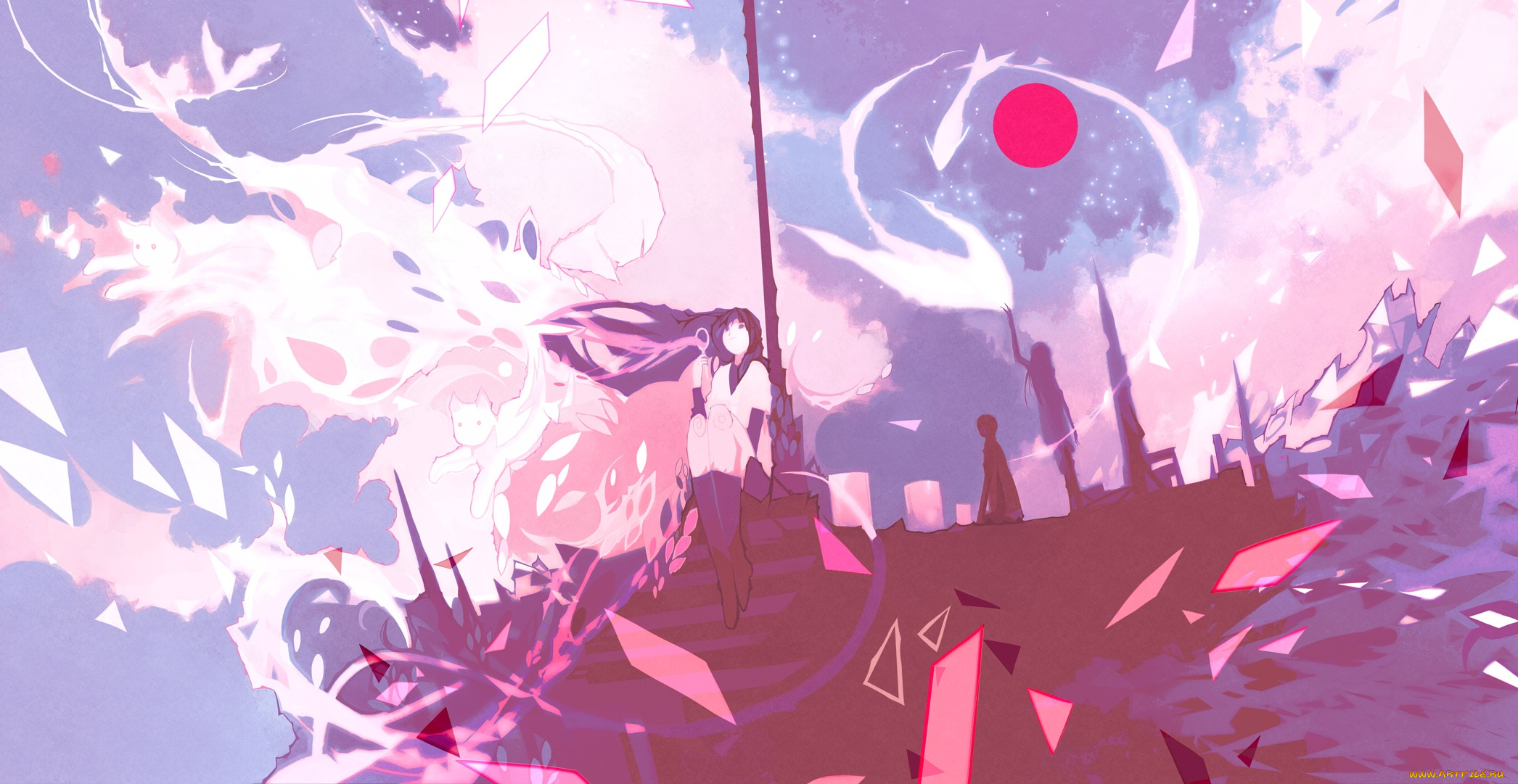 аниме, unknown, , другое, nanomortis, арт, девушка, духи