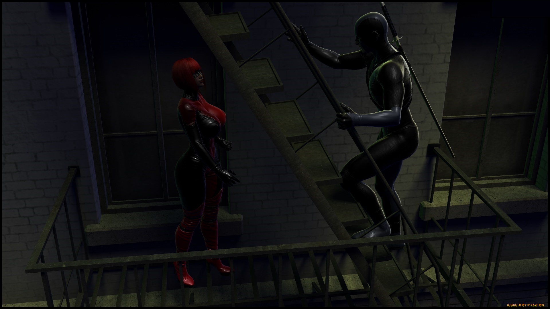 3д, графика, фантазия, , fantasy, фон, взгляд, девушка