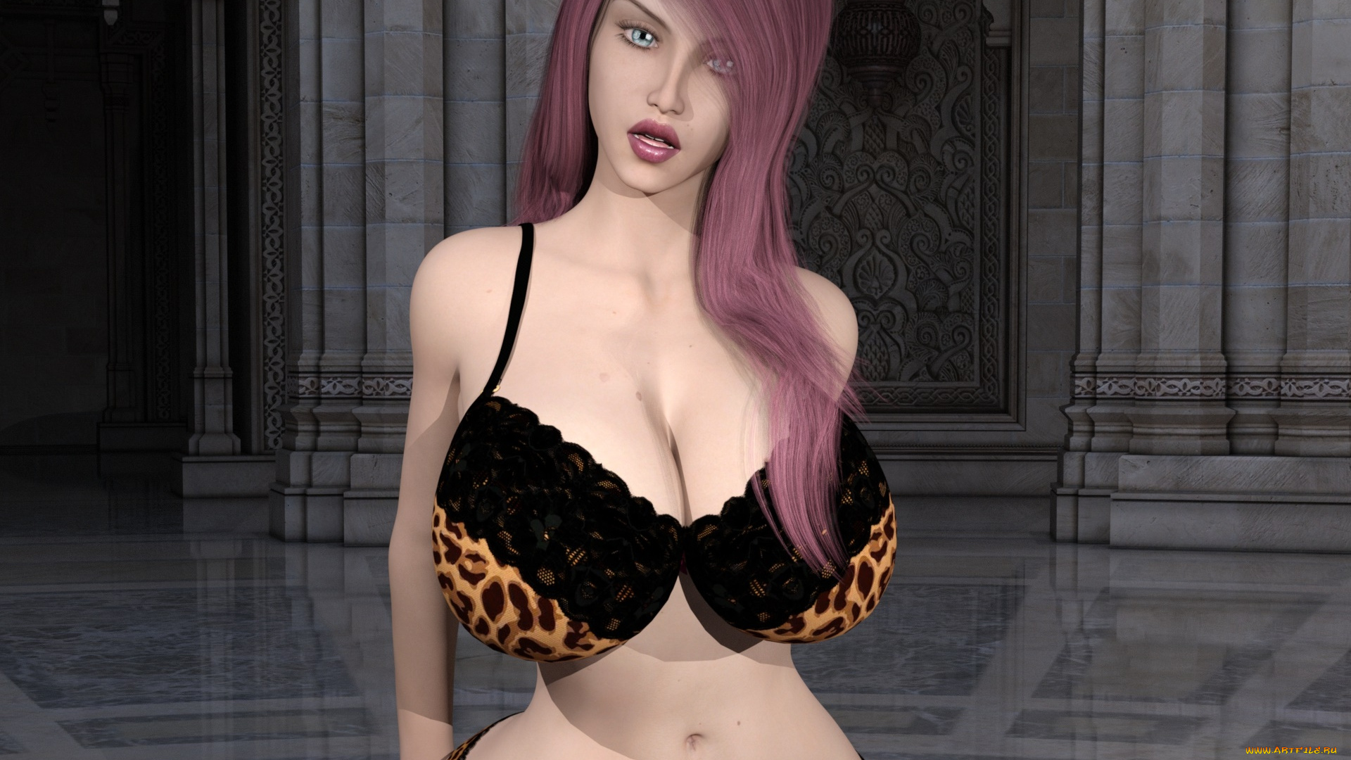 3д, графика, люди, , people, девушка, взгляд, фон