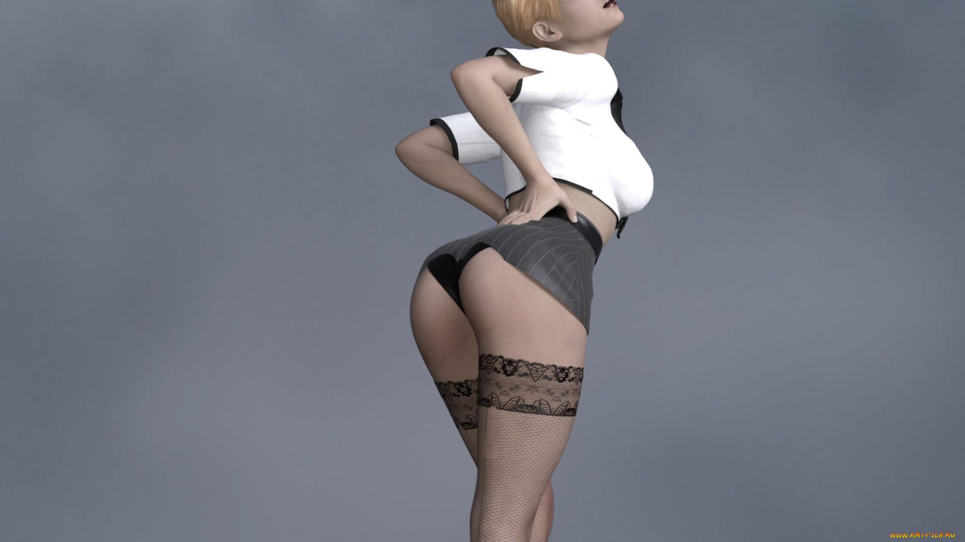 3д, графика, люди, , people, девушка, взгляд, фон