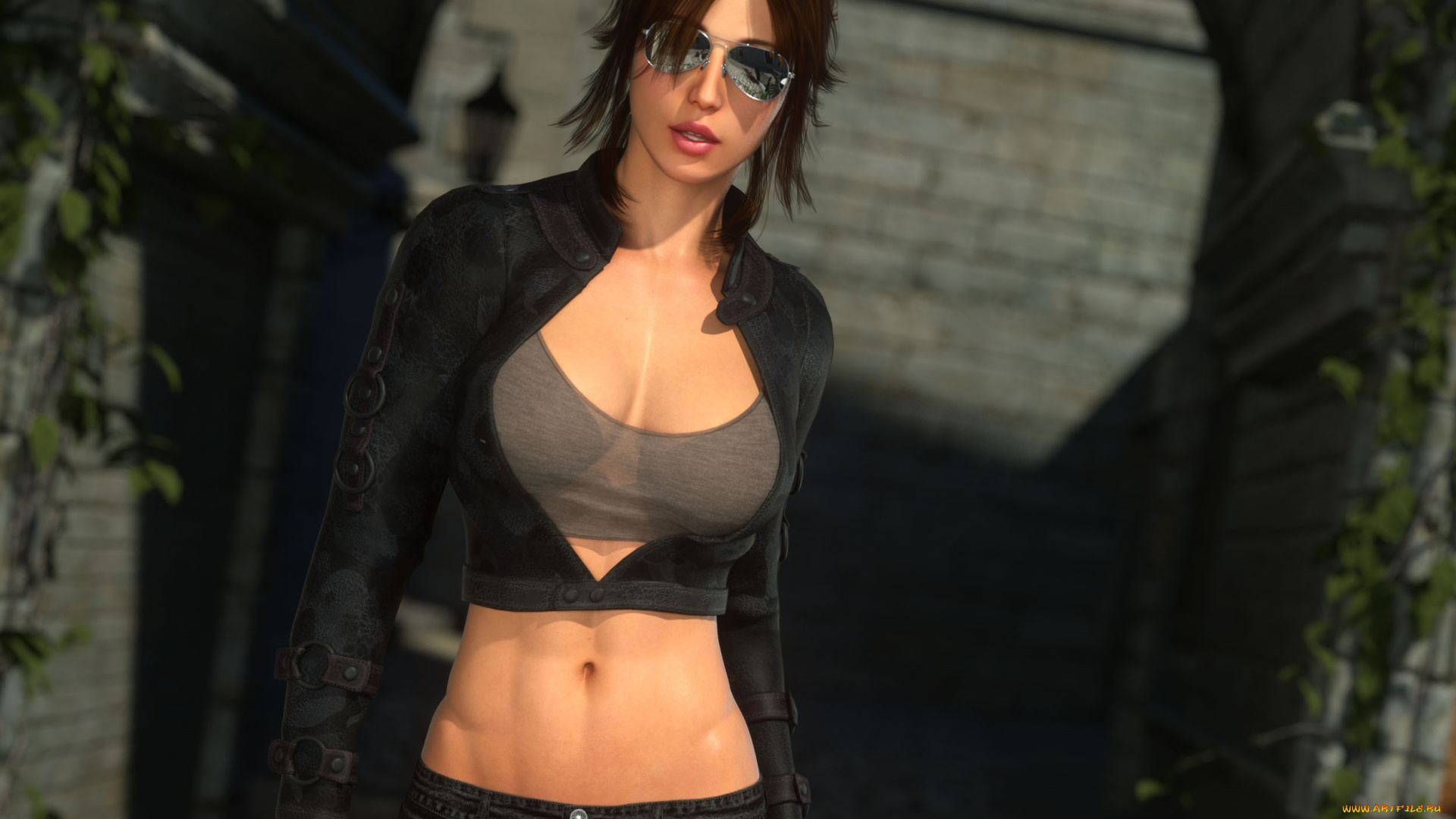 3д, графика, люди, , people, девушка, взгляд, фон