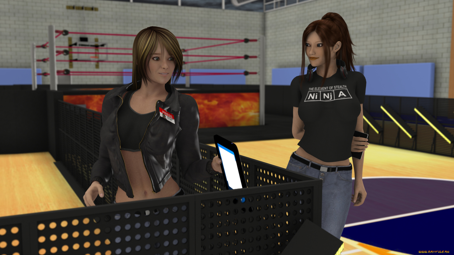 3д, графика, люди, , people, девушки, взгляд, фон