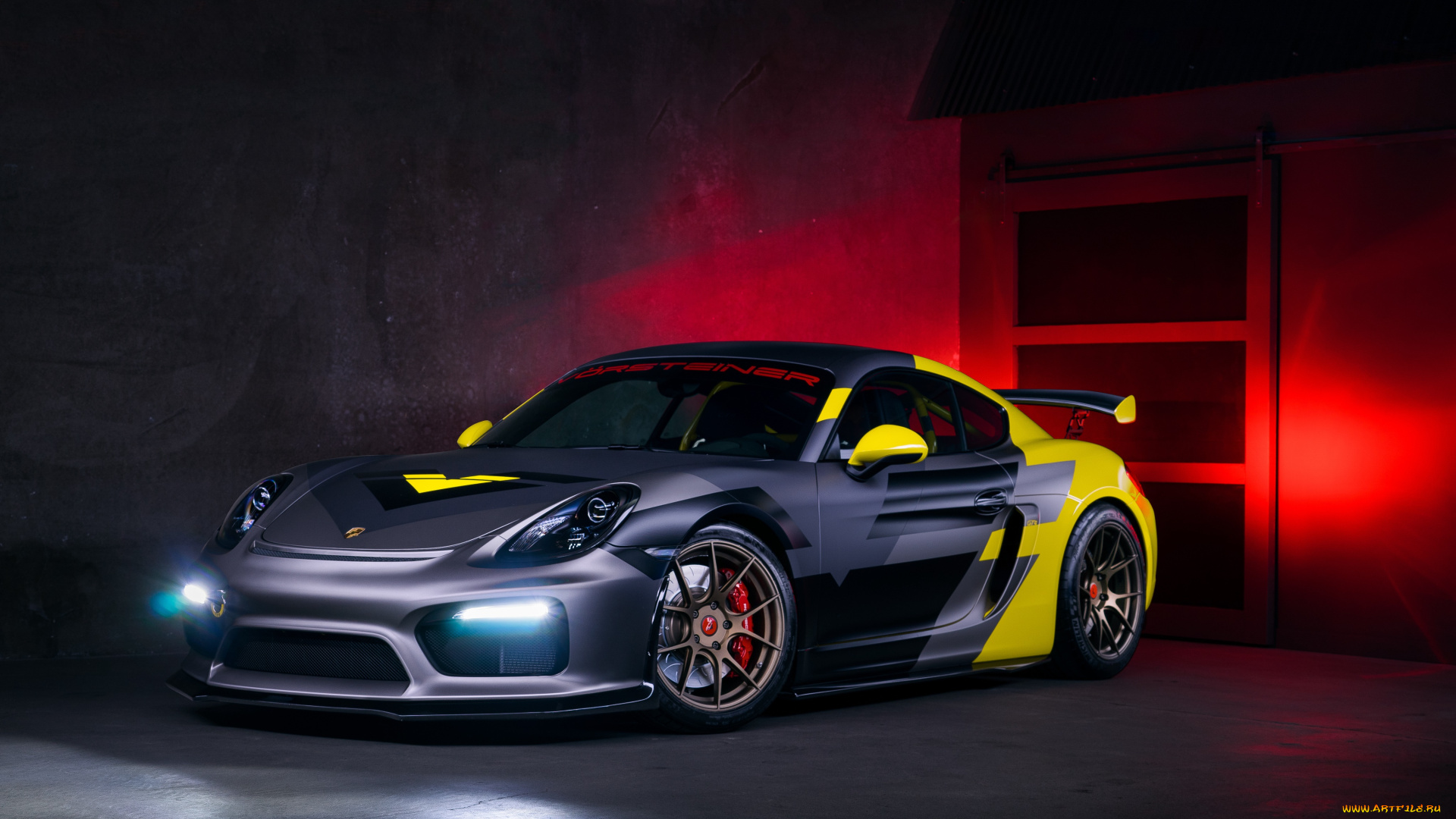 автомобили, porsche, vorsteiner, cayman, aero, gt4, v-cs