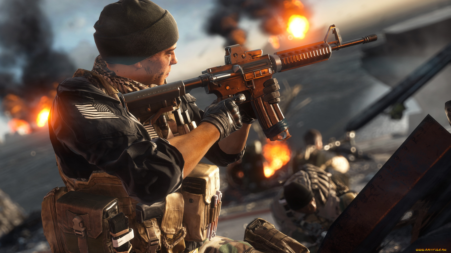 видео, игры, battlefield, 4, солдат, оружие