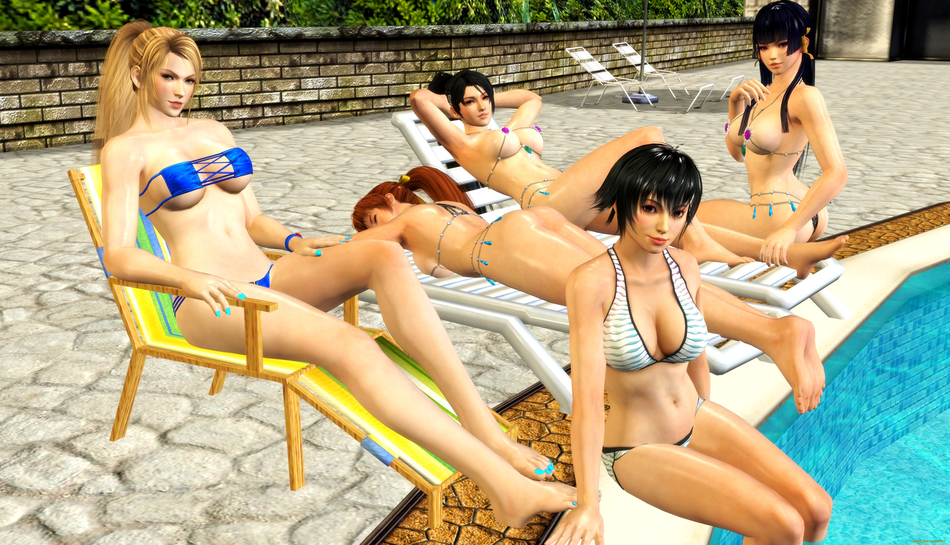 3д, графика, люди, , people, фон, девушки, взгляд