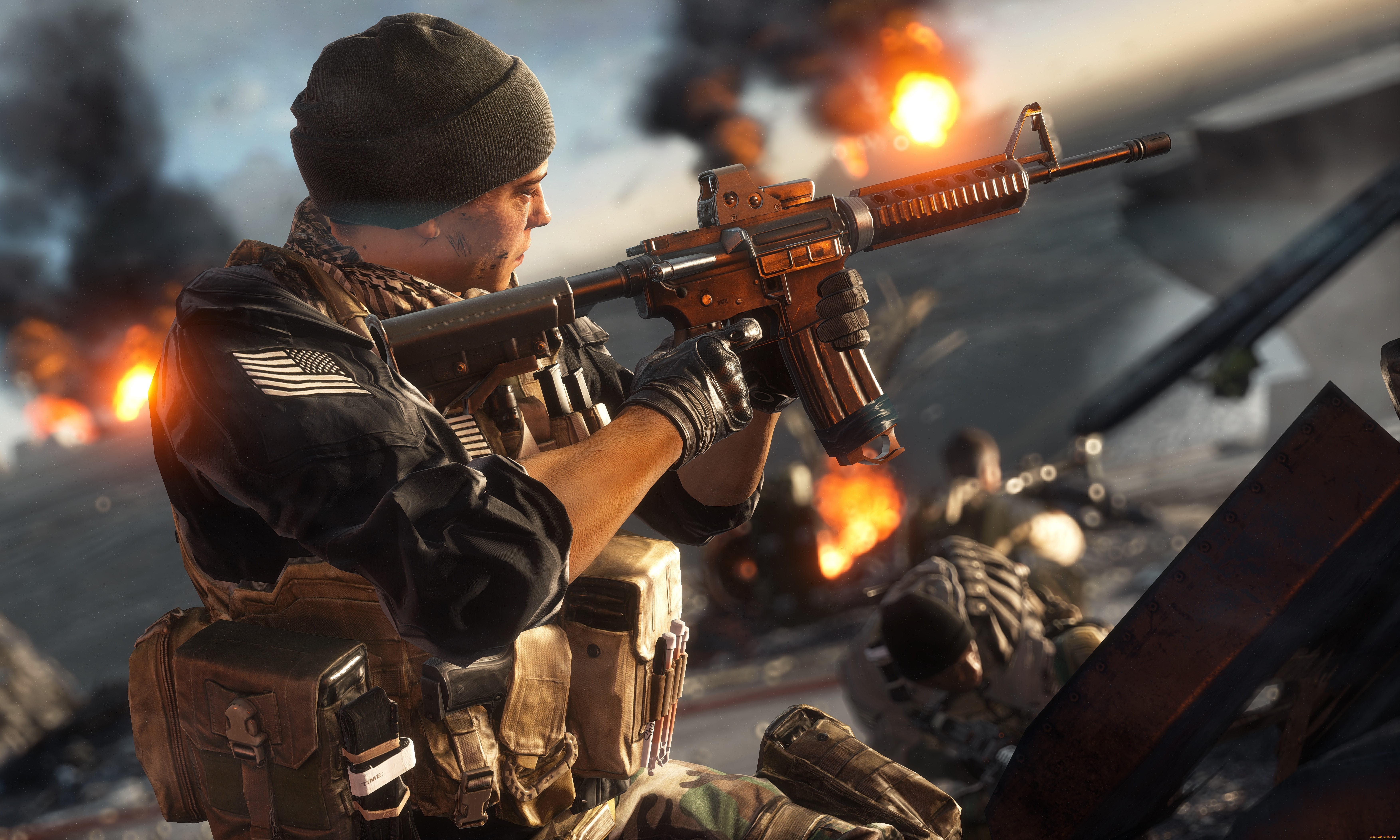 видео, игры, battlefield, 4, солдат, оружие