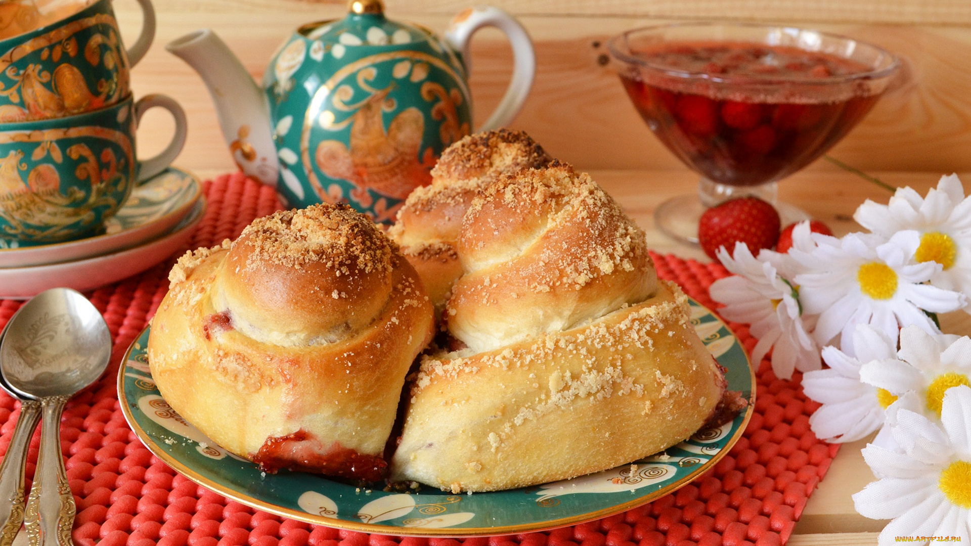 еда, хлеб, , выпечка, варенье, выпечка, булочки, чашки