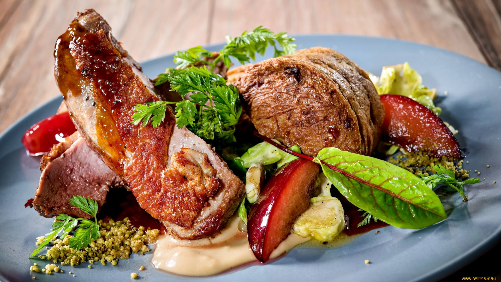 еда, мясные, блюда, овощи, блюдо, мясо