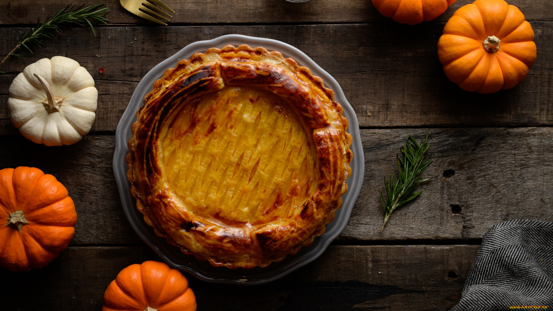 еда, пироги, выпечка, тыква, пирог