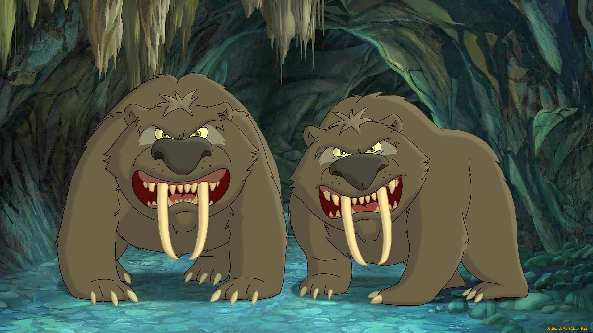 мультфильмы, иван, царевич, и, серый, волк, 2, двое, существо