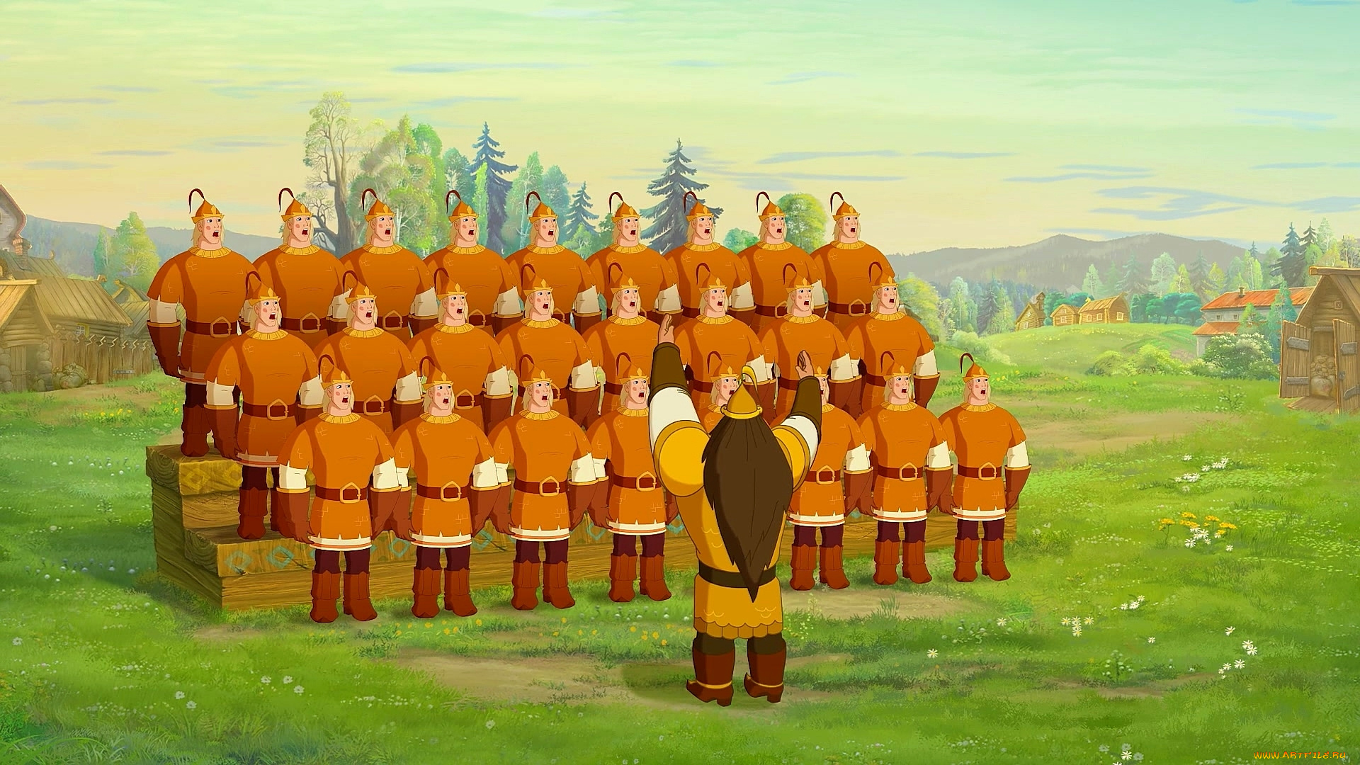 мультфильмы, иван, царевич, и, серый, волк, 2, хор, дружина