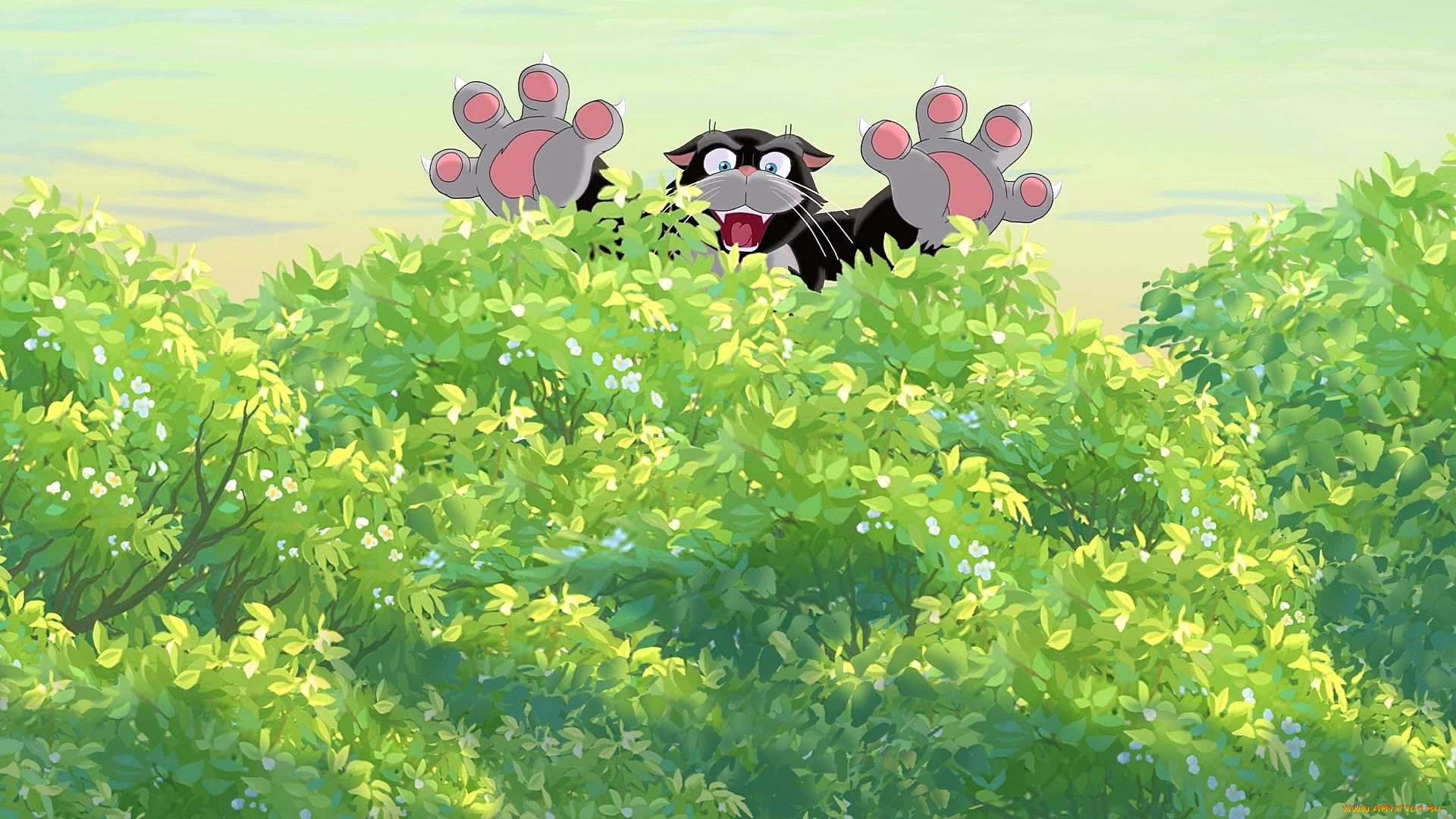 мультфильмы, иван, царевич, и, серый, волк, 2, кот, растение