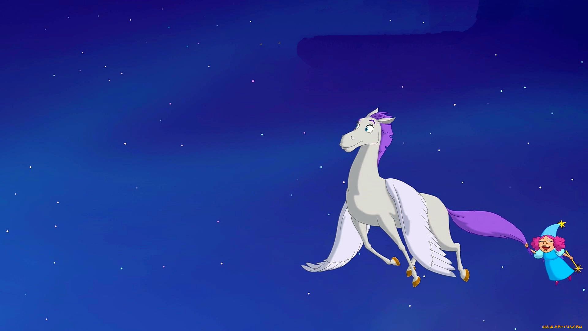 мультфильмы, иван, царевич, и, серый, волк, 2, полет, лошадь, фея, пегас