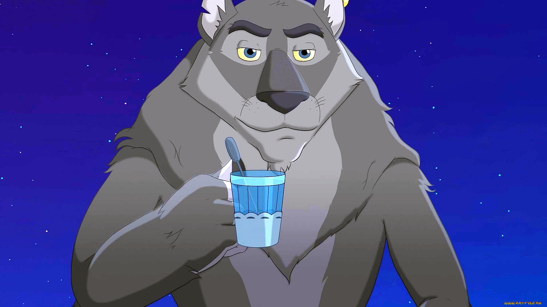 мультфильмы, иван, царевич, и, серый, волк, 2, волк, стакан