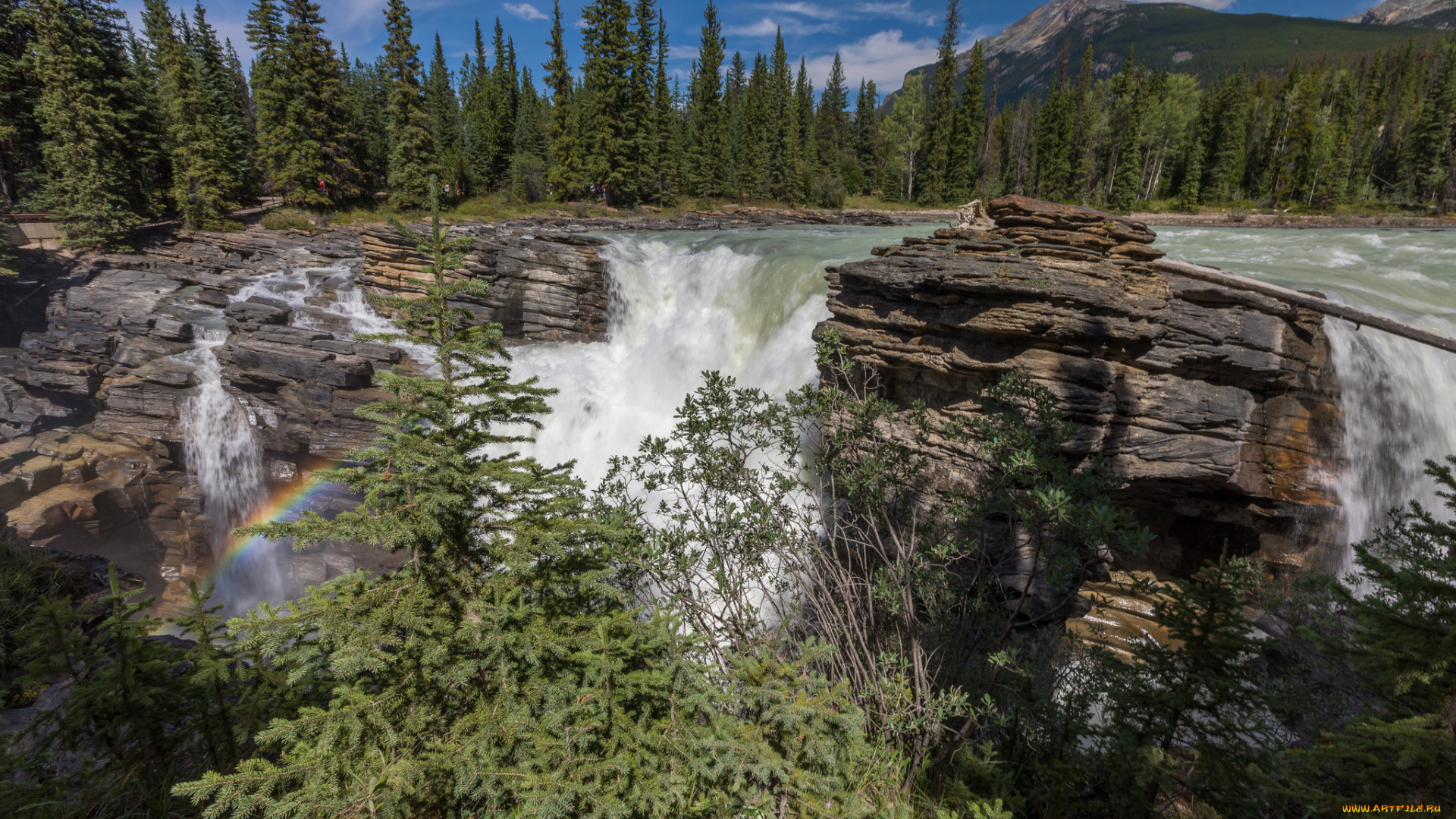 природа, водопады, простор