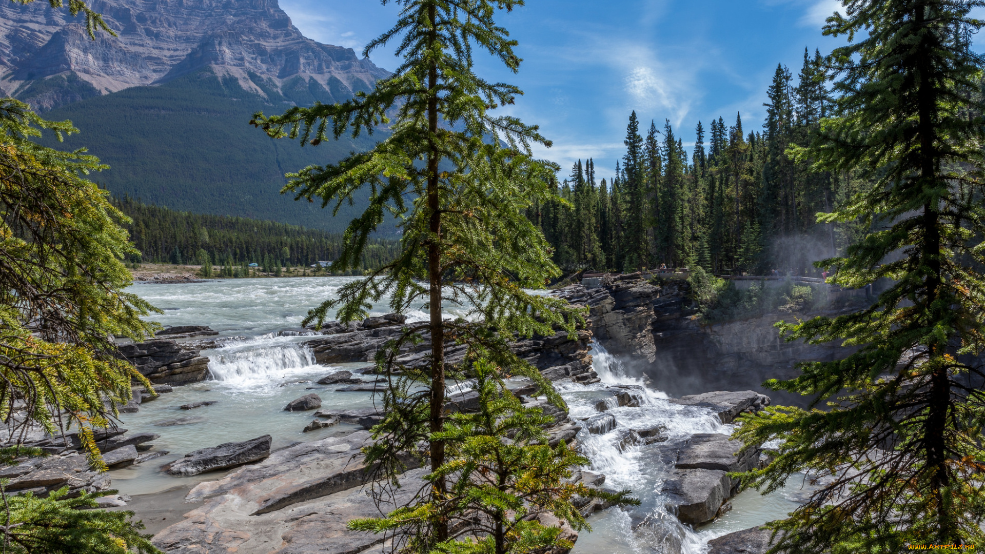 природа, водопады, простор