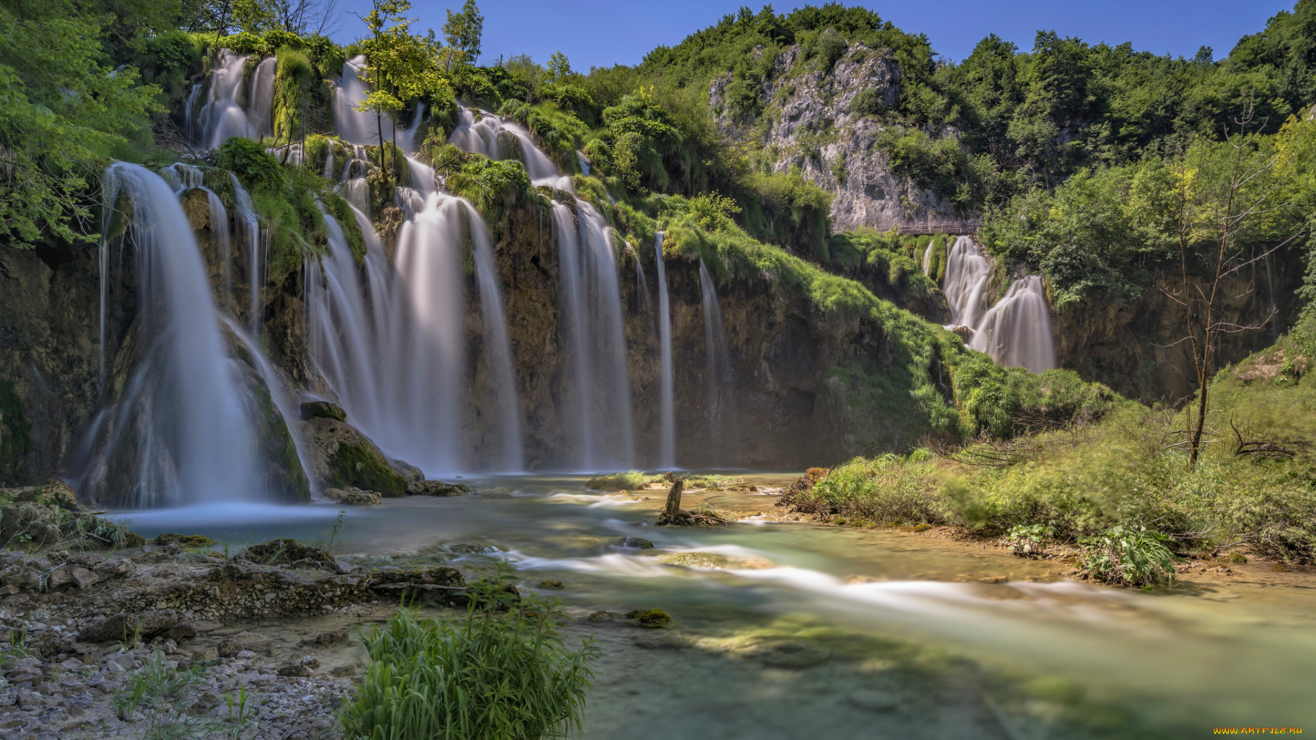 природа, водопады, простор