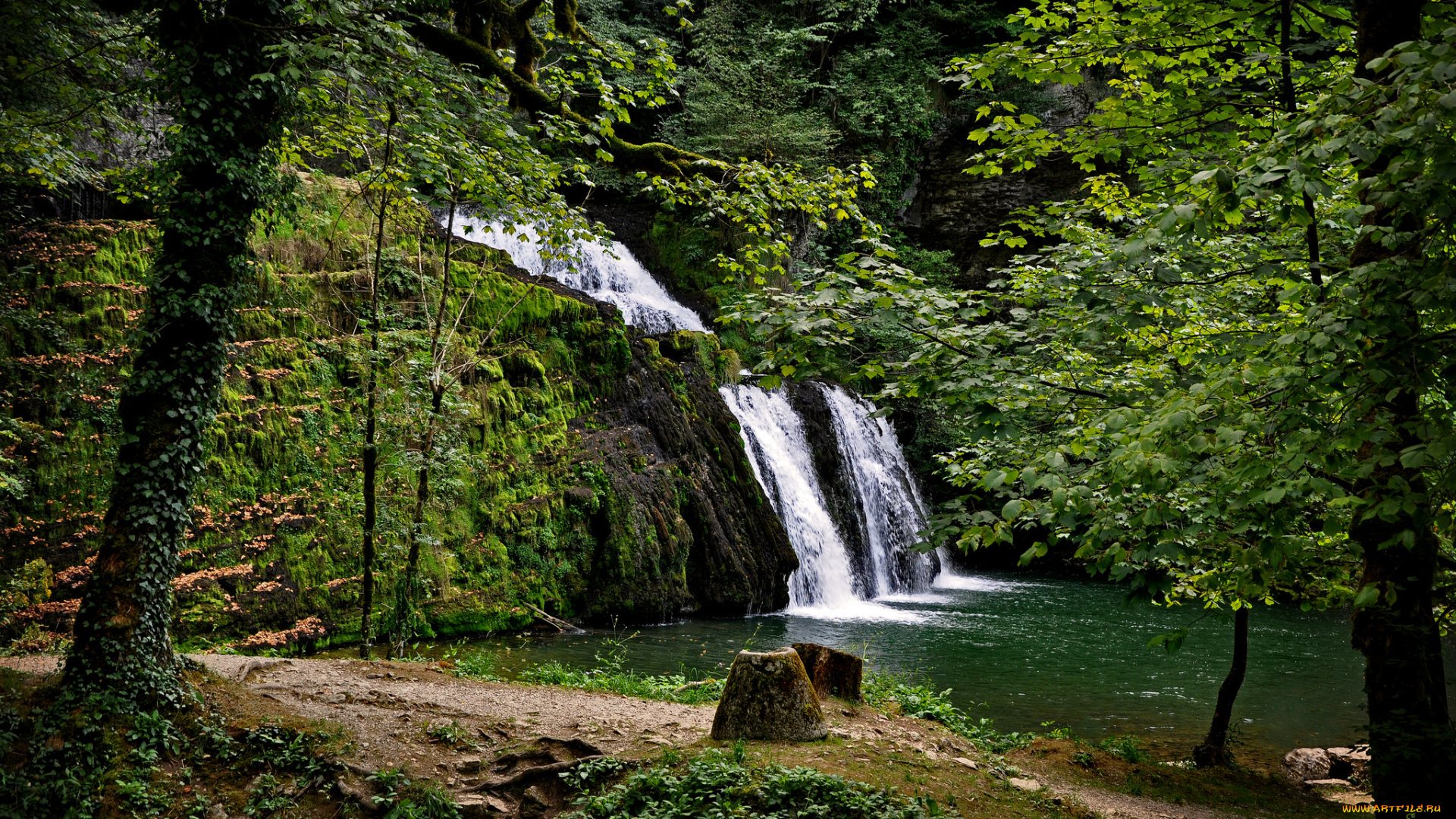 природа, водопады, простор