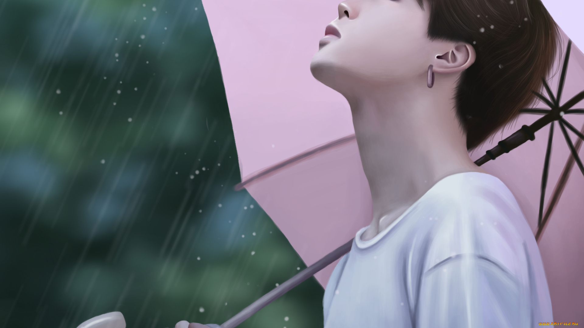 рисованное, люди, bts, дождь, bulletproof, boy, scouts, jimin, парень, park, ji, min, bangtan, boys, by, yunhosbambi