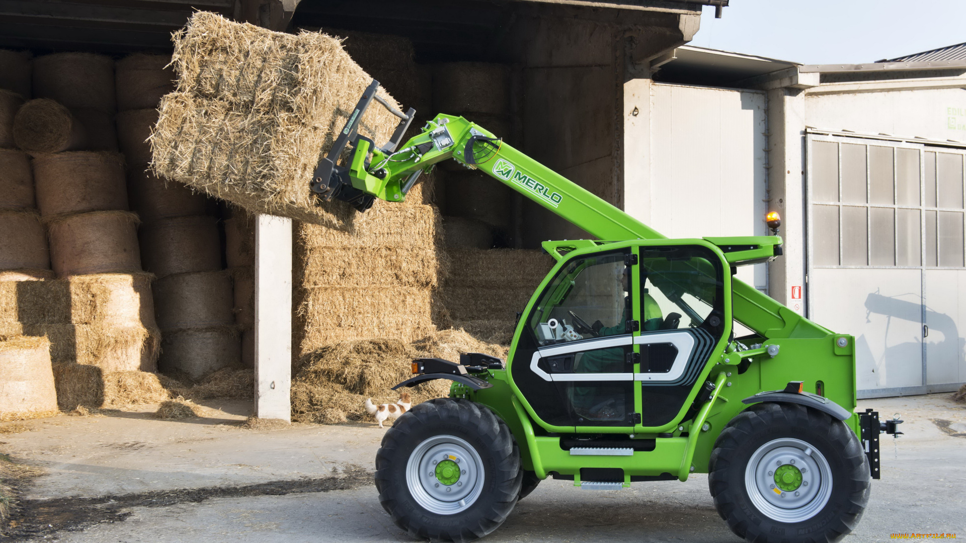 техника, фронтальные, погрузчики, merlo