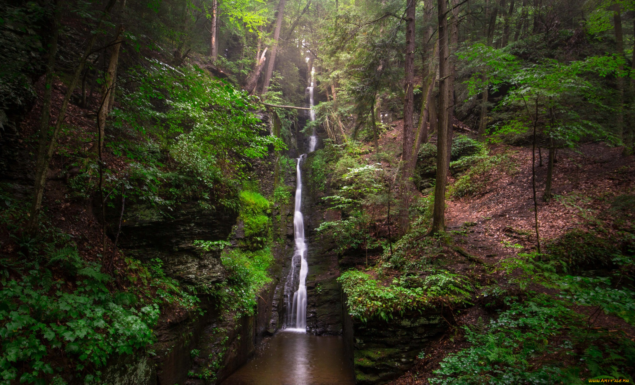 природа, водопады, простор