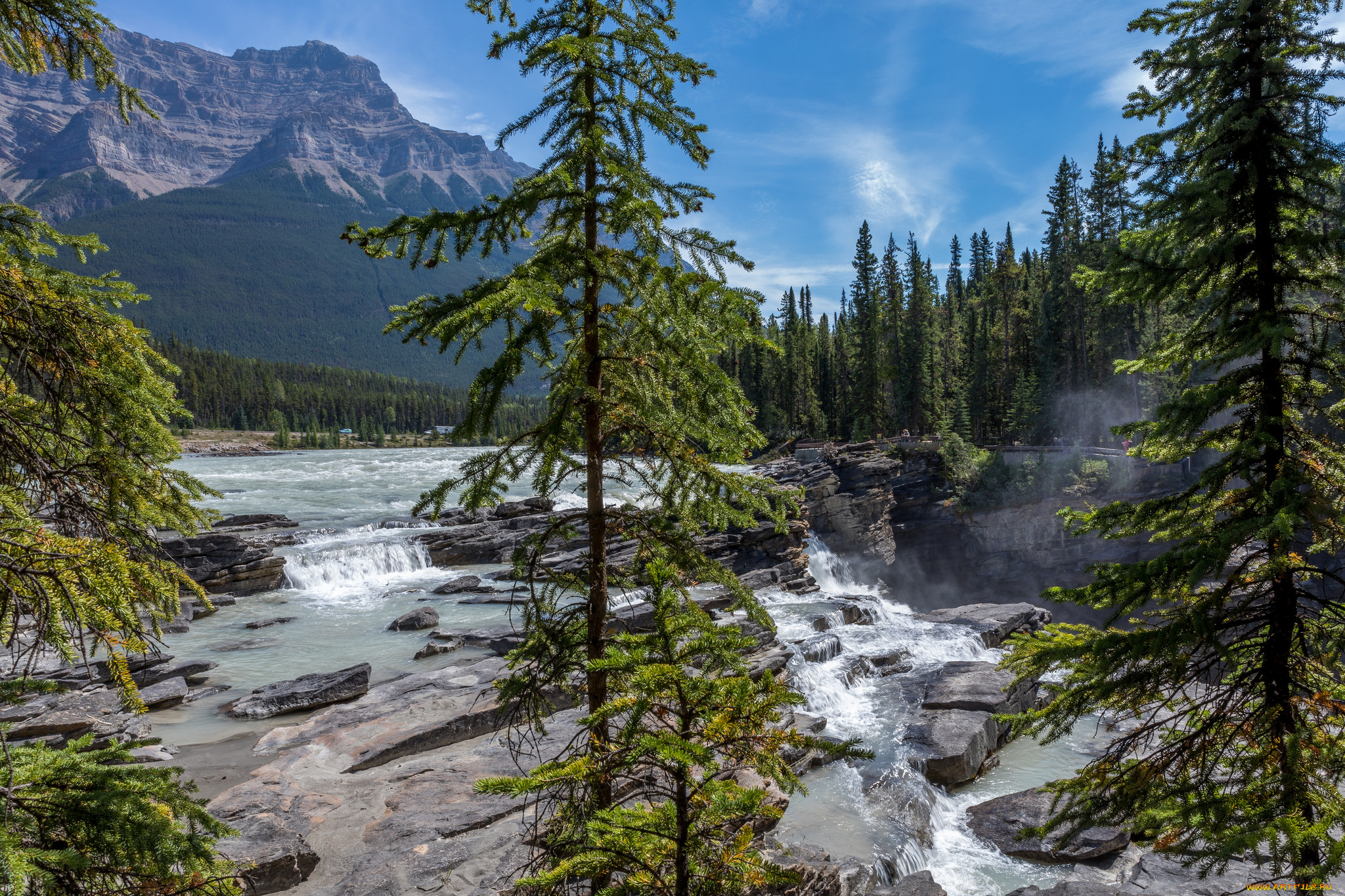 природа, водопады, простор