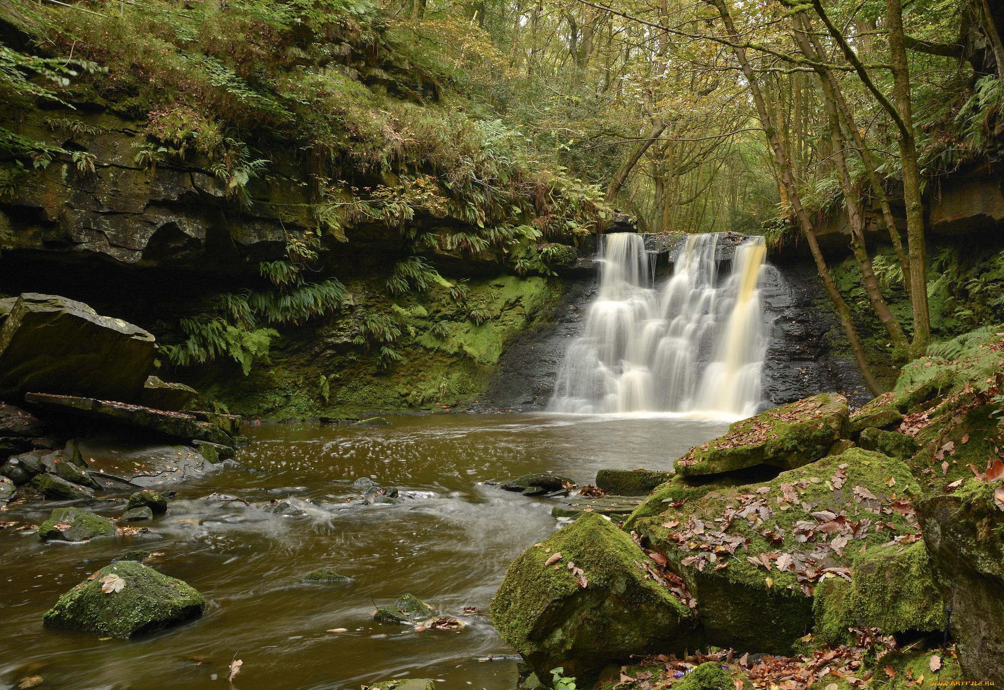природа, водопады, простор