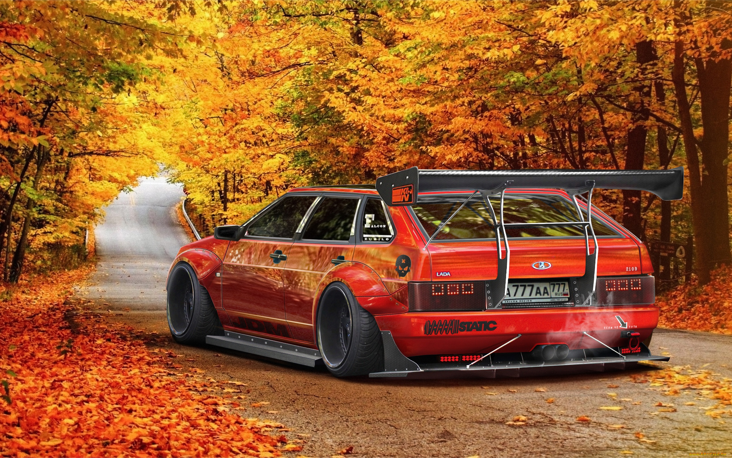 автомобили, виртуальный, тюнинг, ваз, 2109