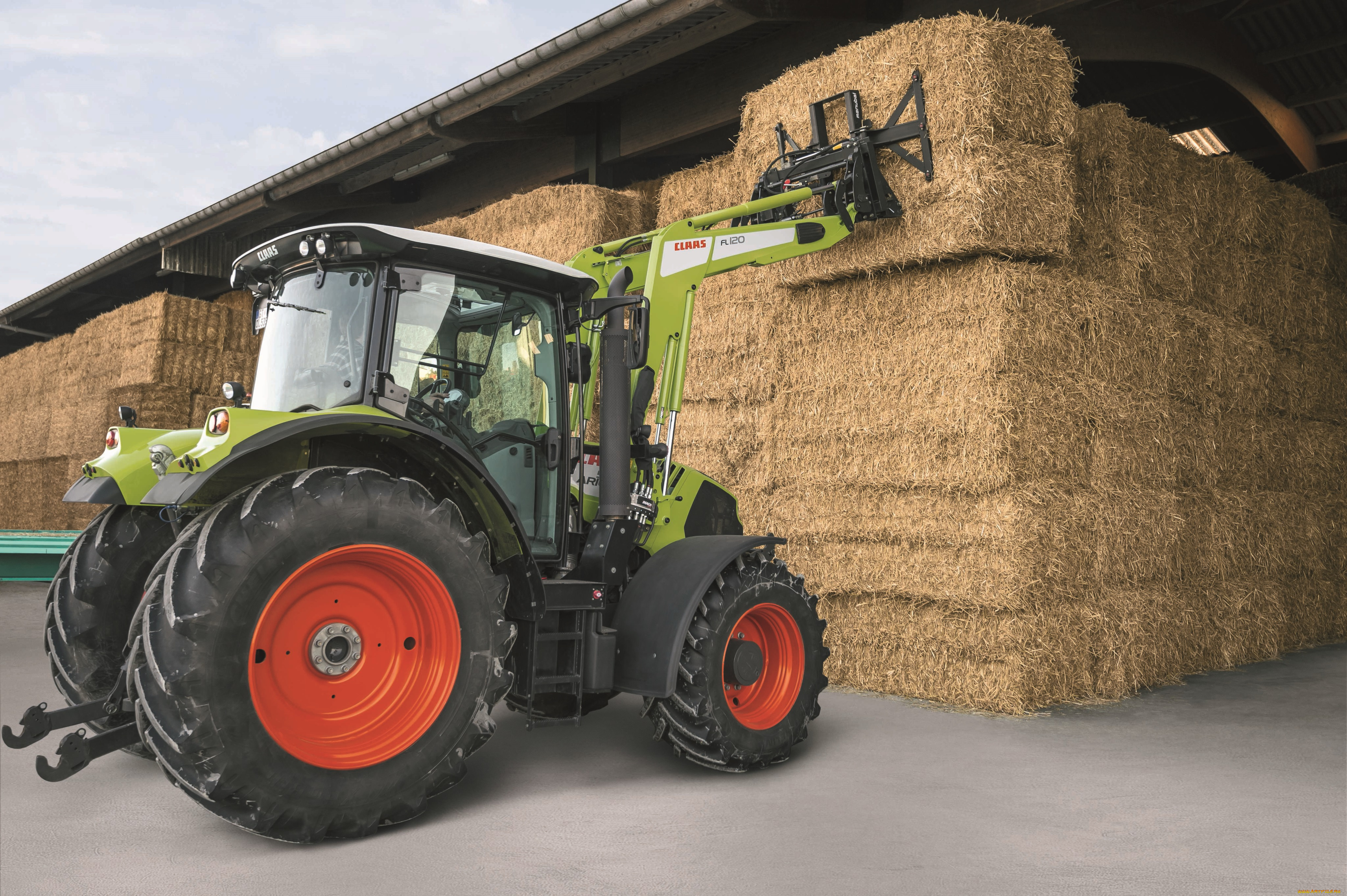 техника, фронтальные, погрузчики, claas