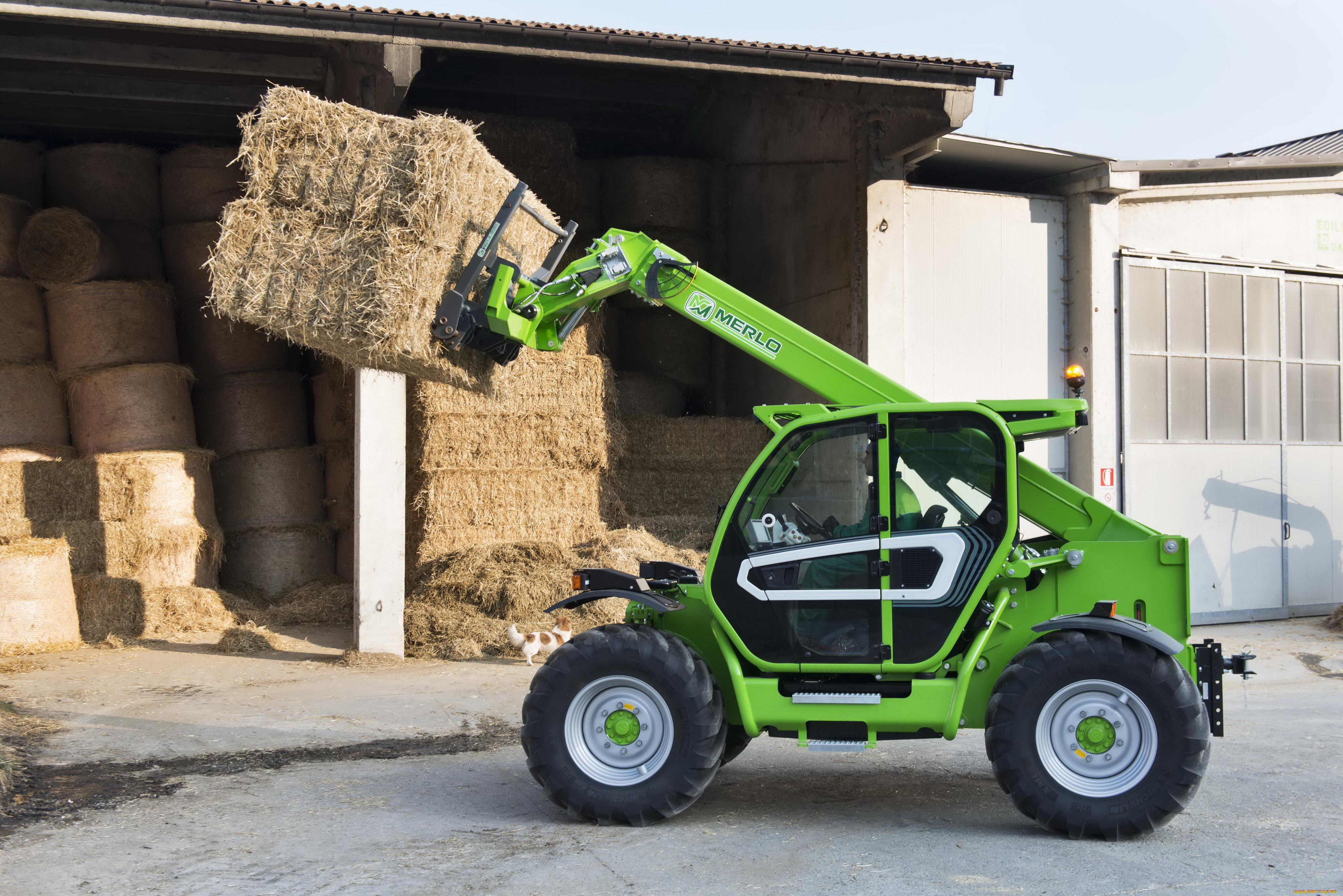 техника, фронтальные, погрузчики, merlo