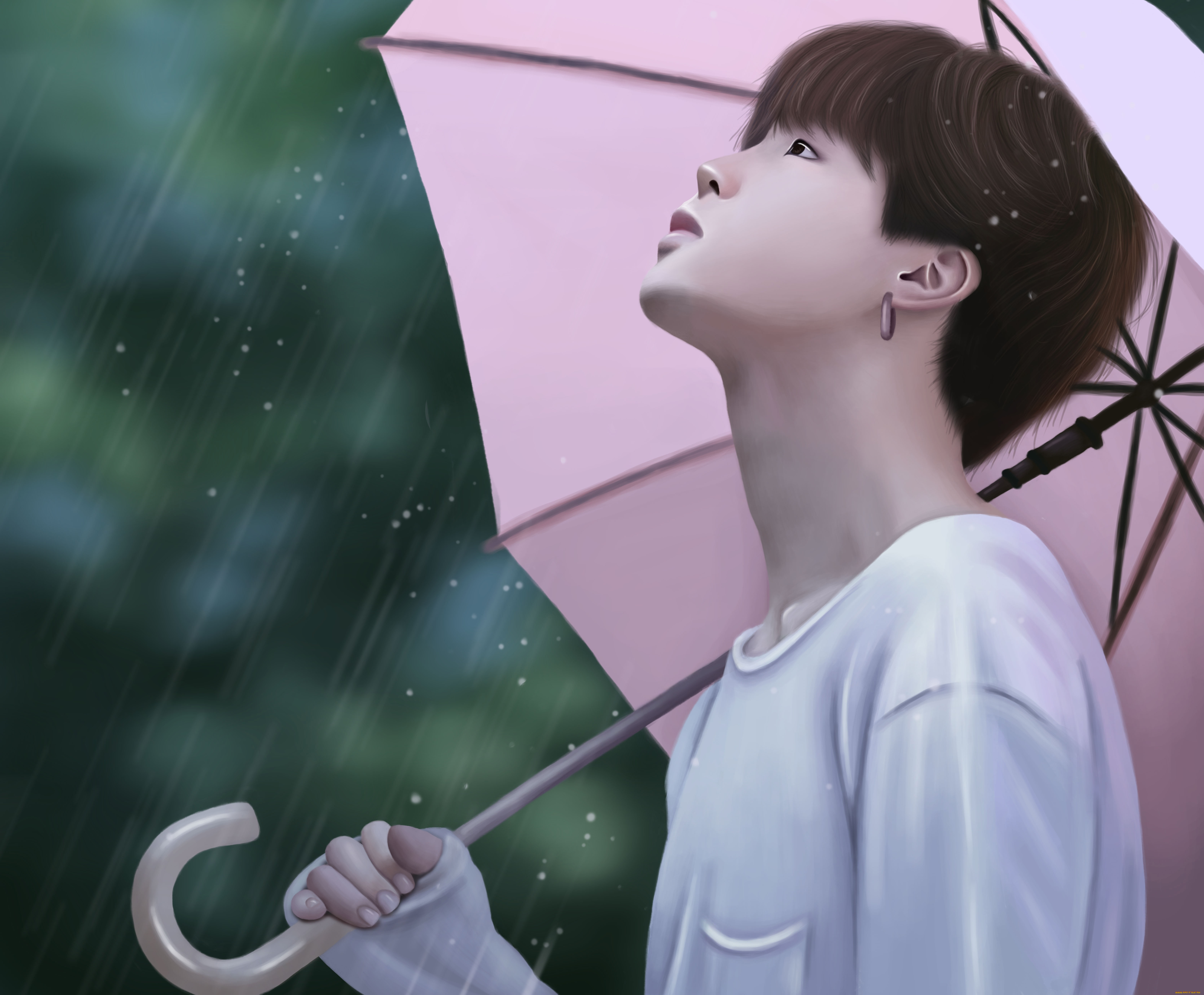 рисованное, люди, bts, дождь, bulletproof, boy, scouts, jimin, парень, park, ji, min, bangtan, boys, by, yunhosbambi