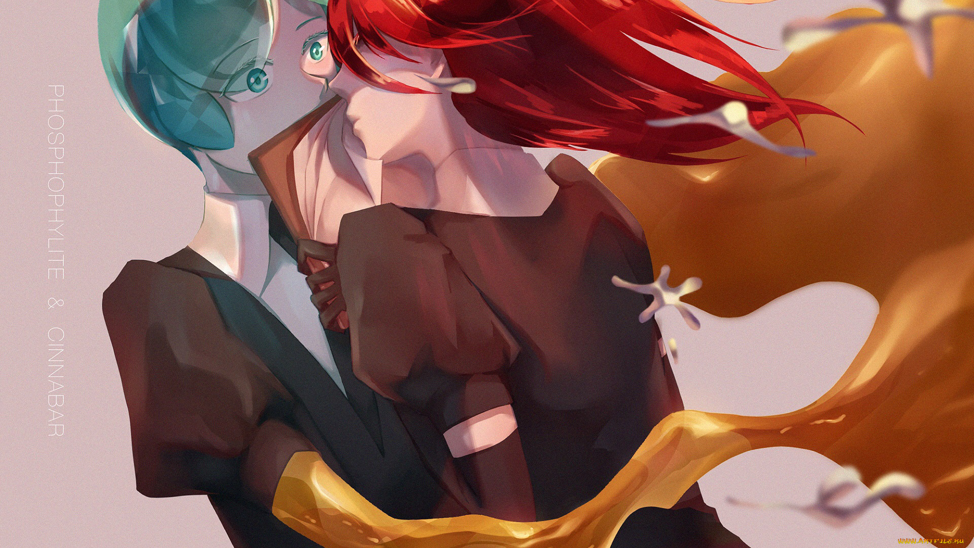 аниме, houseki, no, kuni, девушки