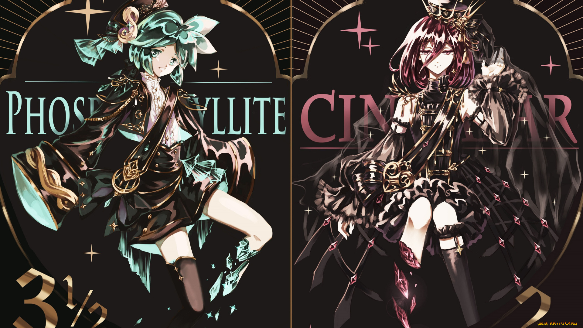 аниме, houseki, no, kuni, страна, самоцветов