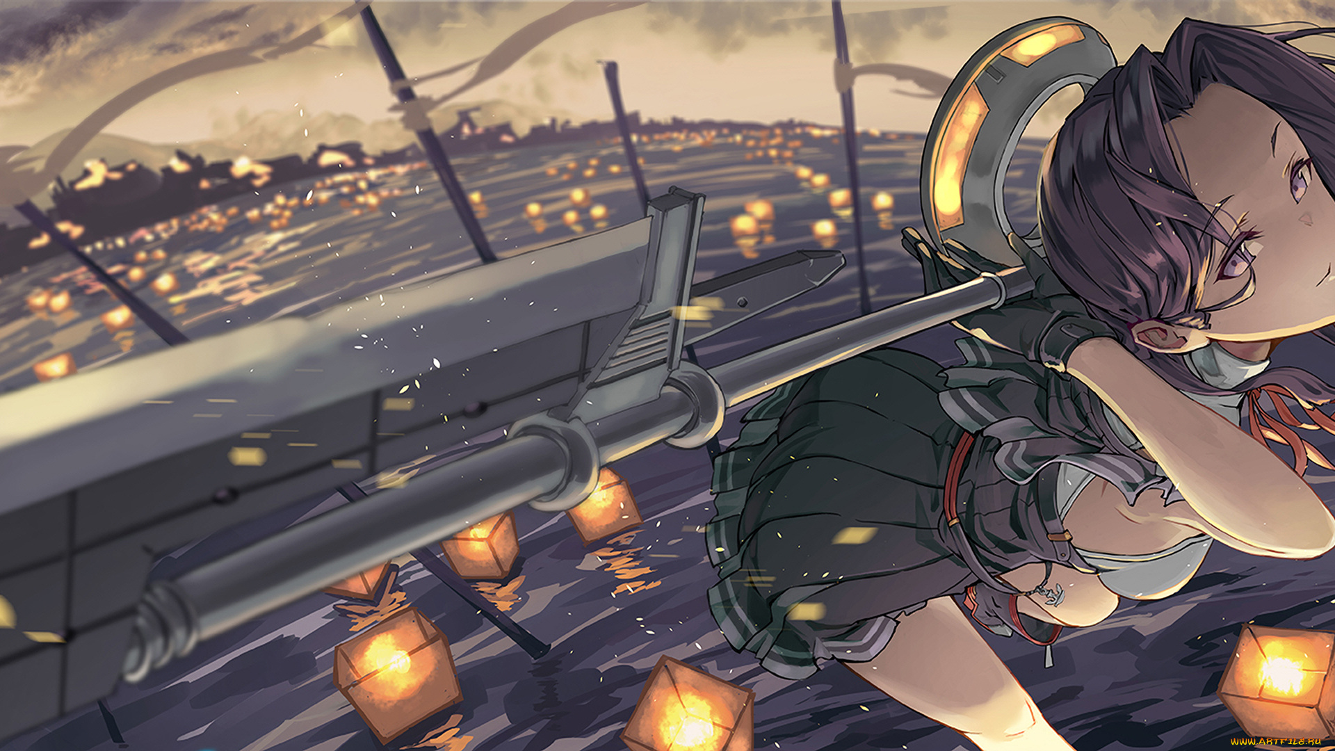 аниме, kantai, collection, девушка