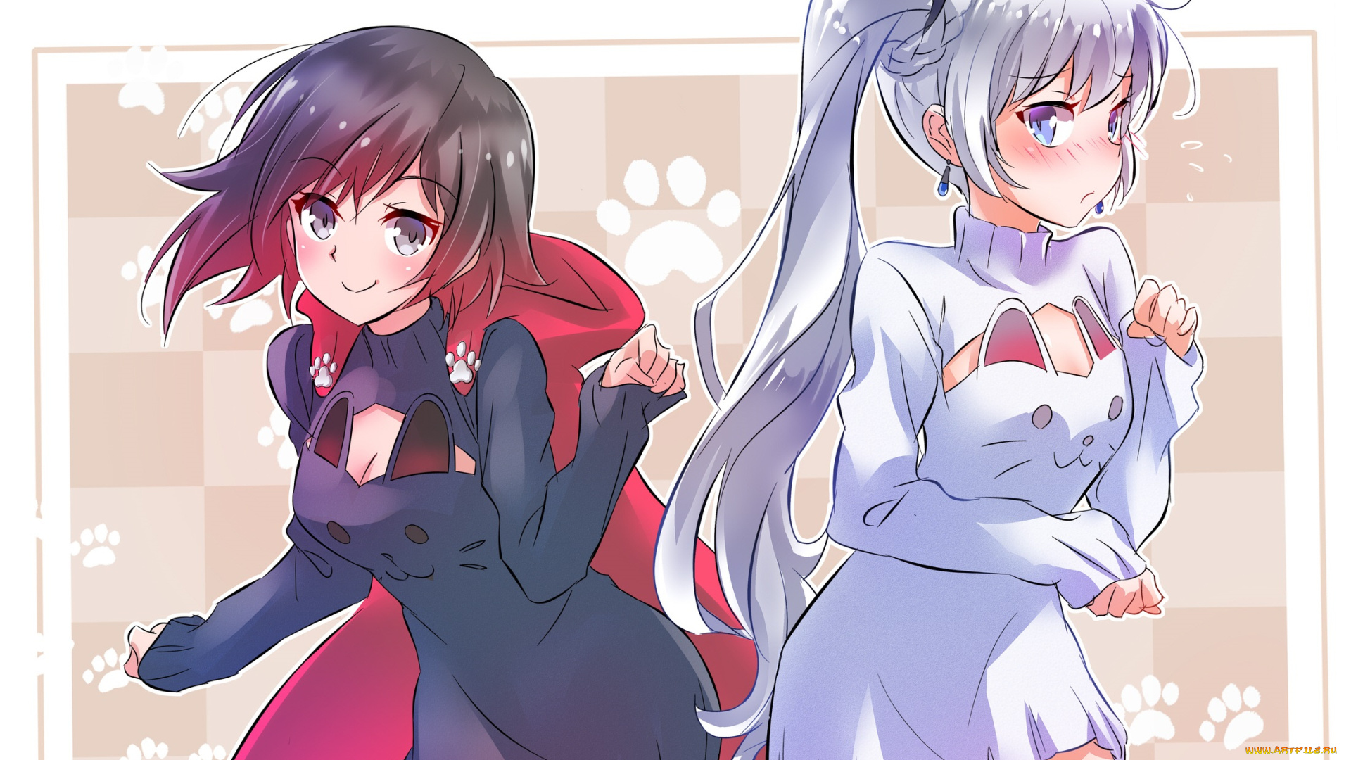 аниме, rwby, девушки