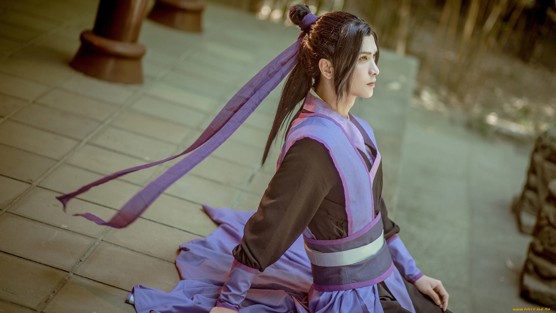 разное, cosplay, , косплей, парень, ленты, костюм, ступени