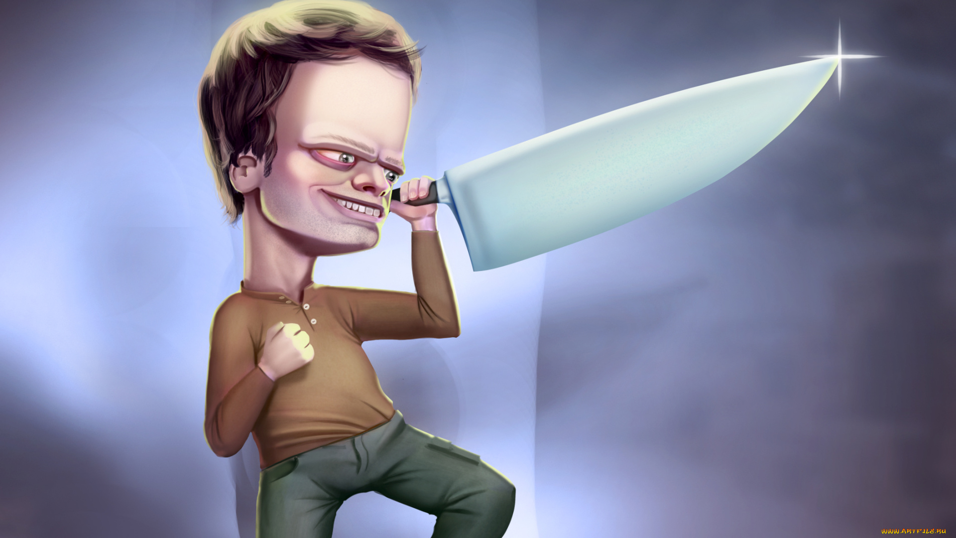 юмор, и, приколы, нож, фон, мужчина