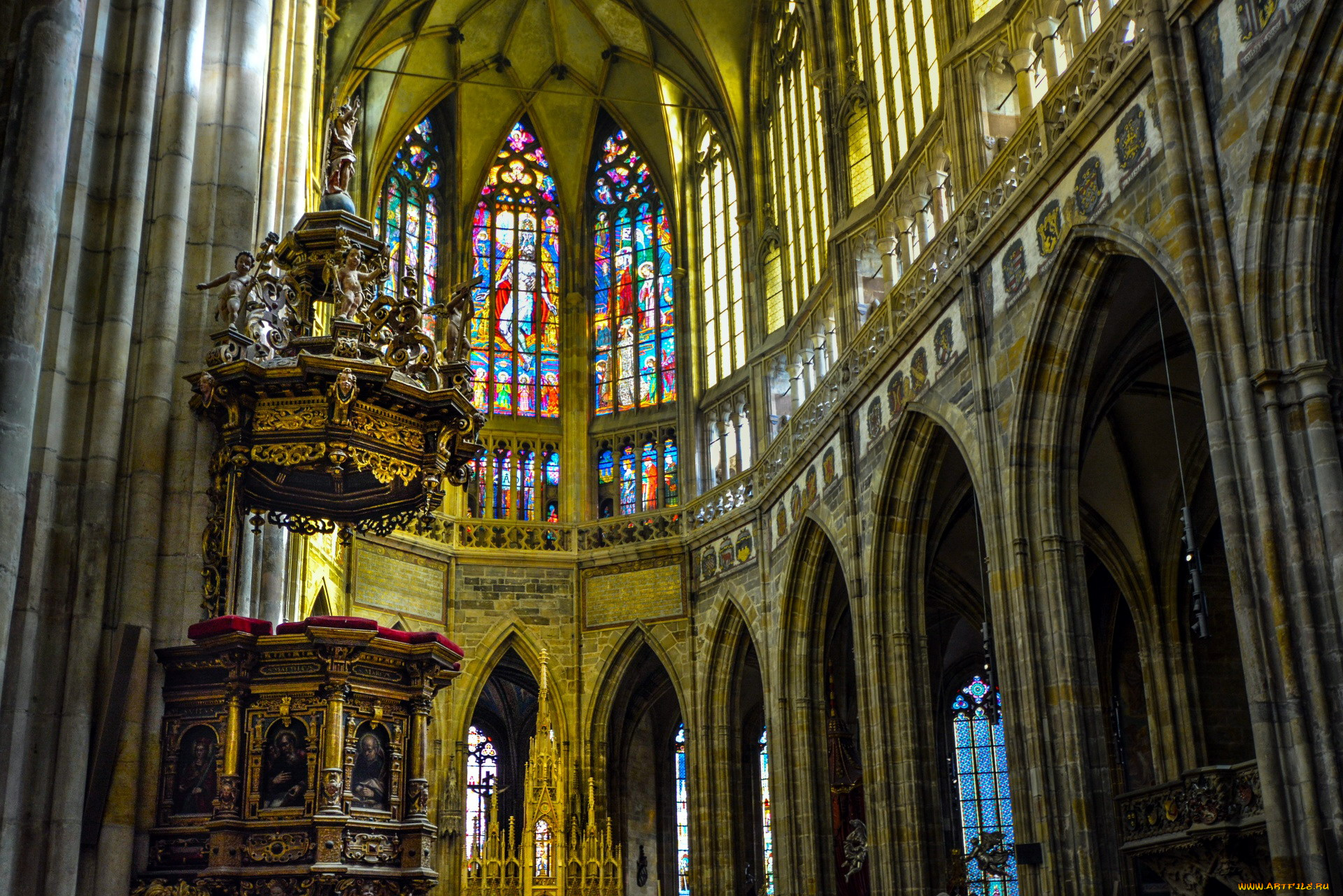 интерьер, убранство, , роспись, храма, собор