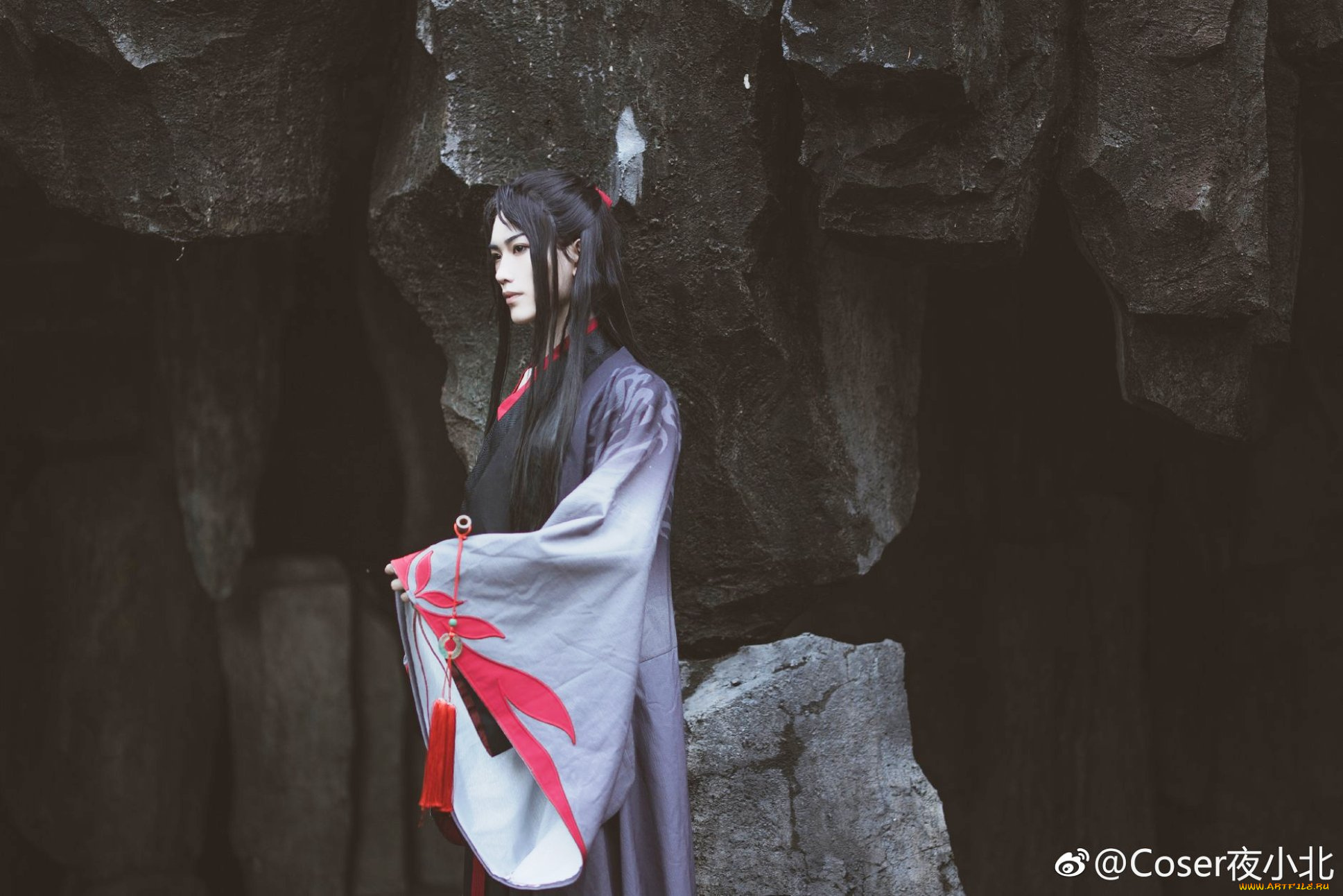 разное, cosplay, , косплей, парень, костюм, кимоно, скала