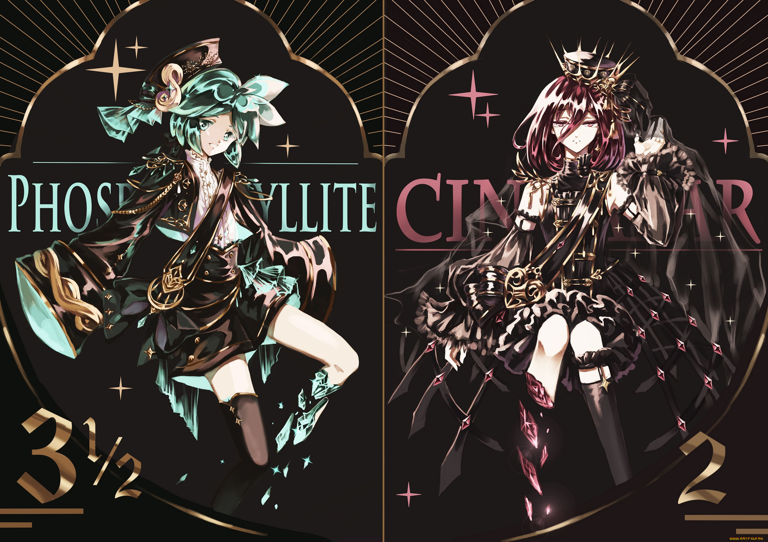 аниме, houseki, no, kuni, страна, самоцветов