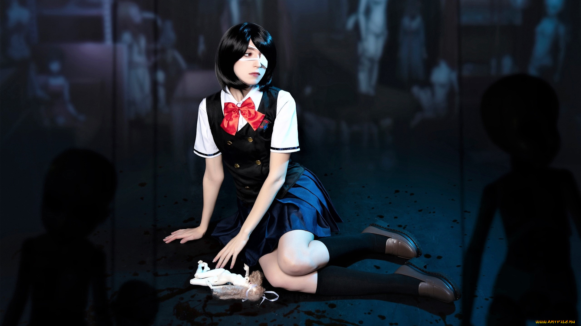 девушки, momo, костюм, образ, тени