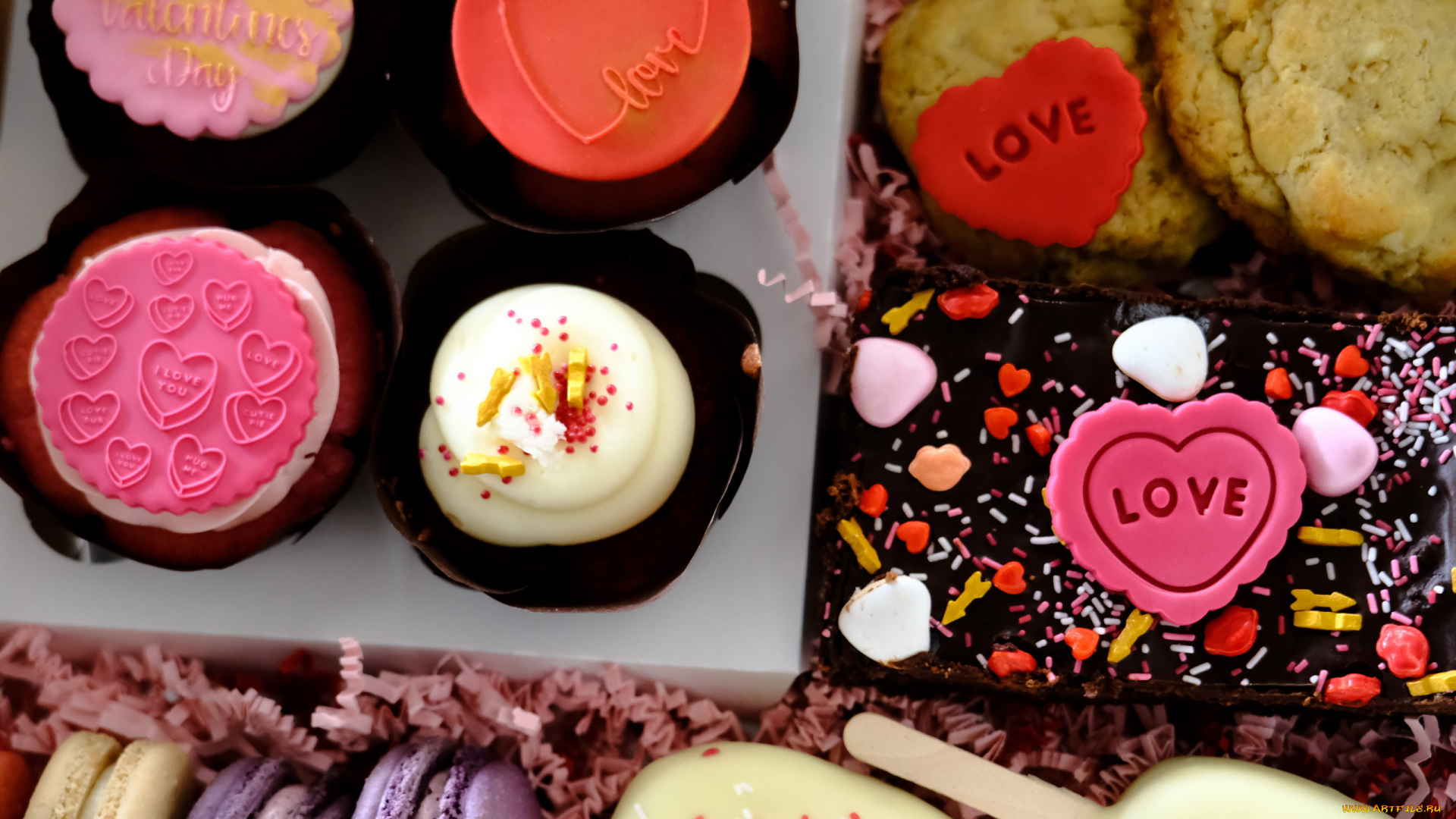 праздничные, день, святого, валентина, , сердечки, , любовь, печенье, сладости, сердечки, надписи