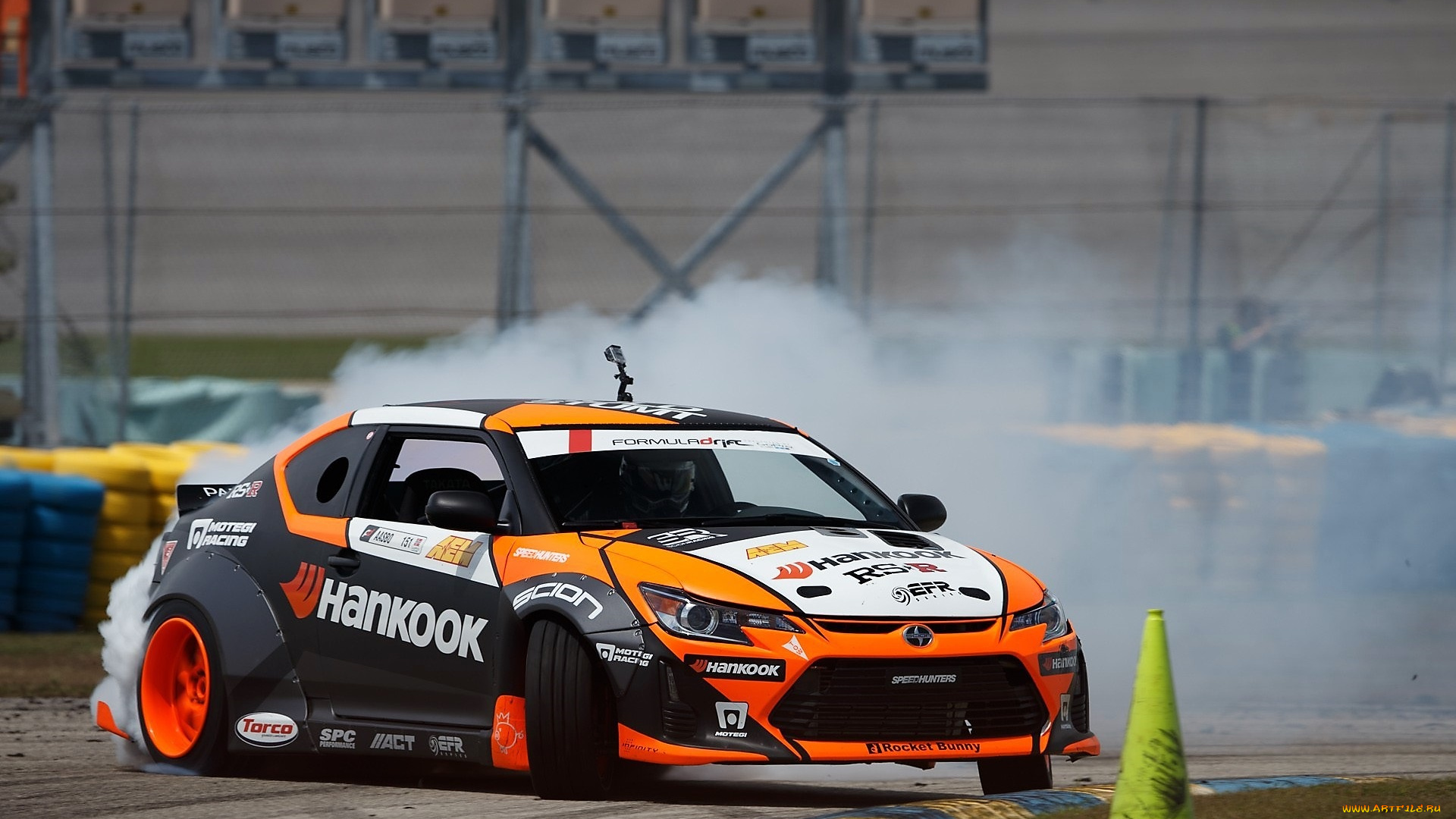 спорт, автоспорт, оранжевый, трек