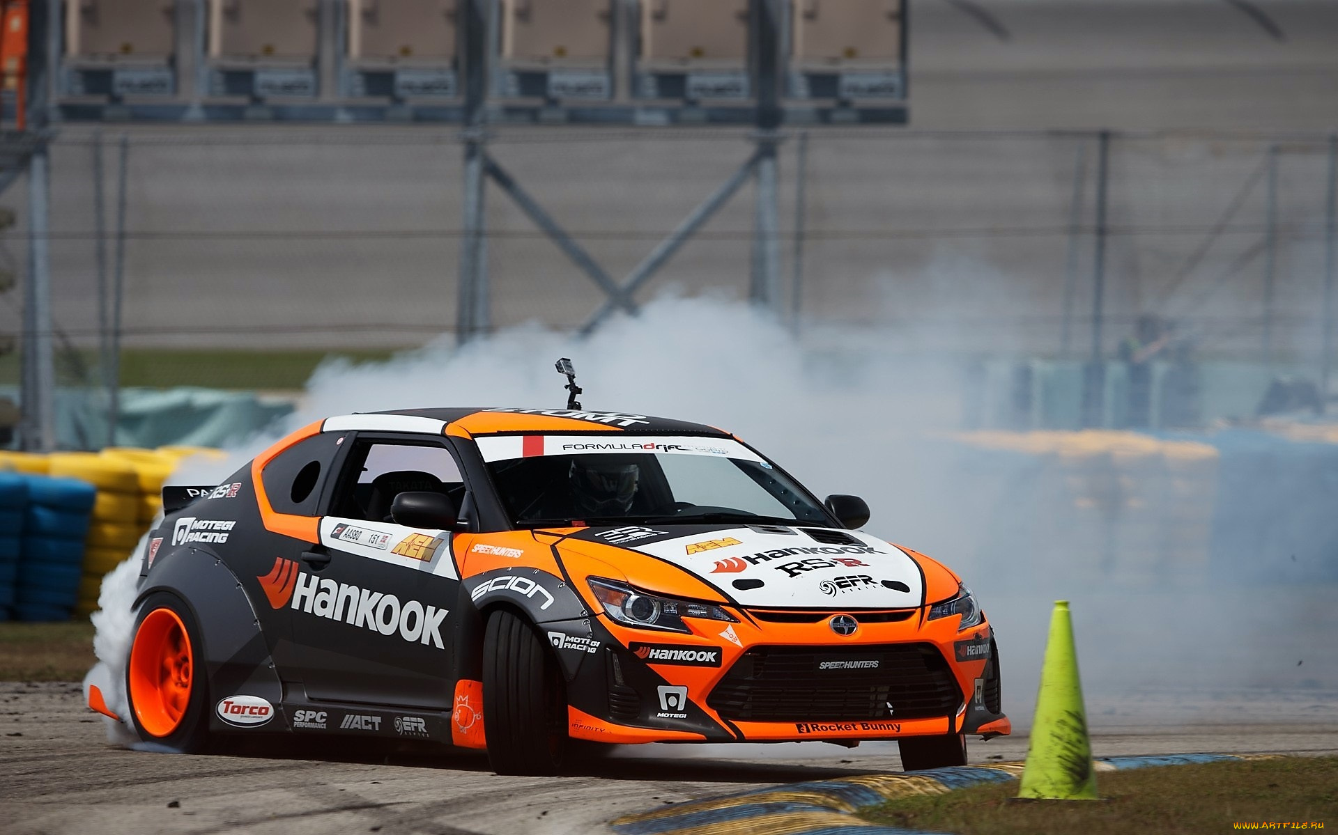 спорт, автоспорт, оранжевый, трек